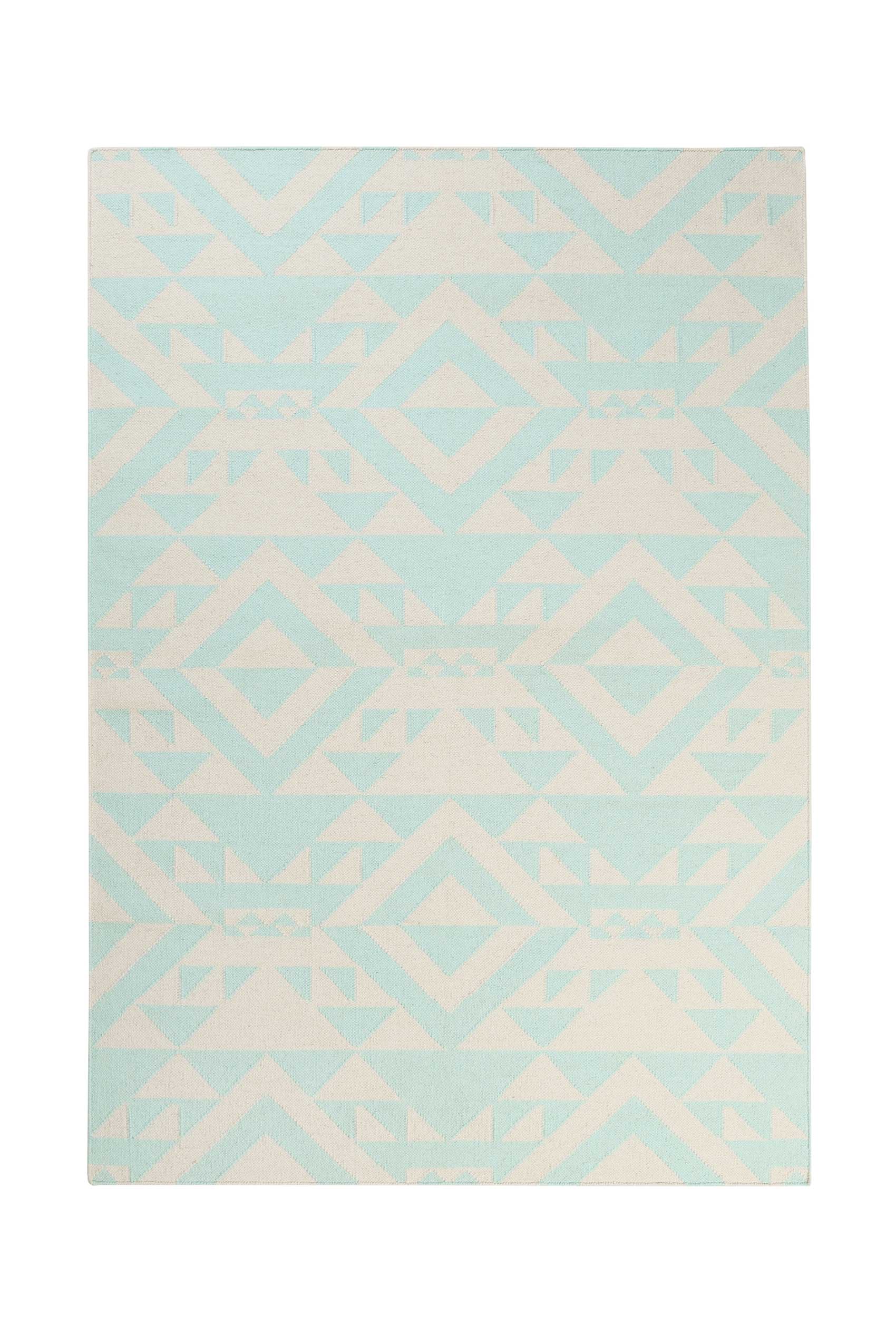 Kelim Teppich Türkis Beige » Light Mellow « Accessorize - Ansicht 1