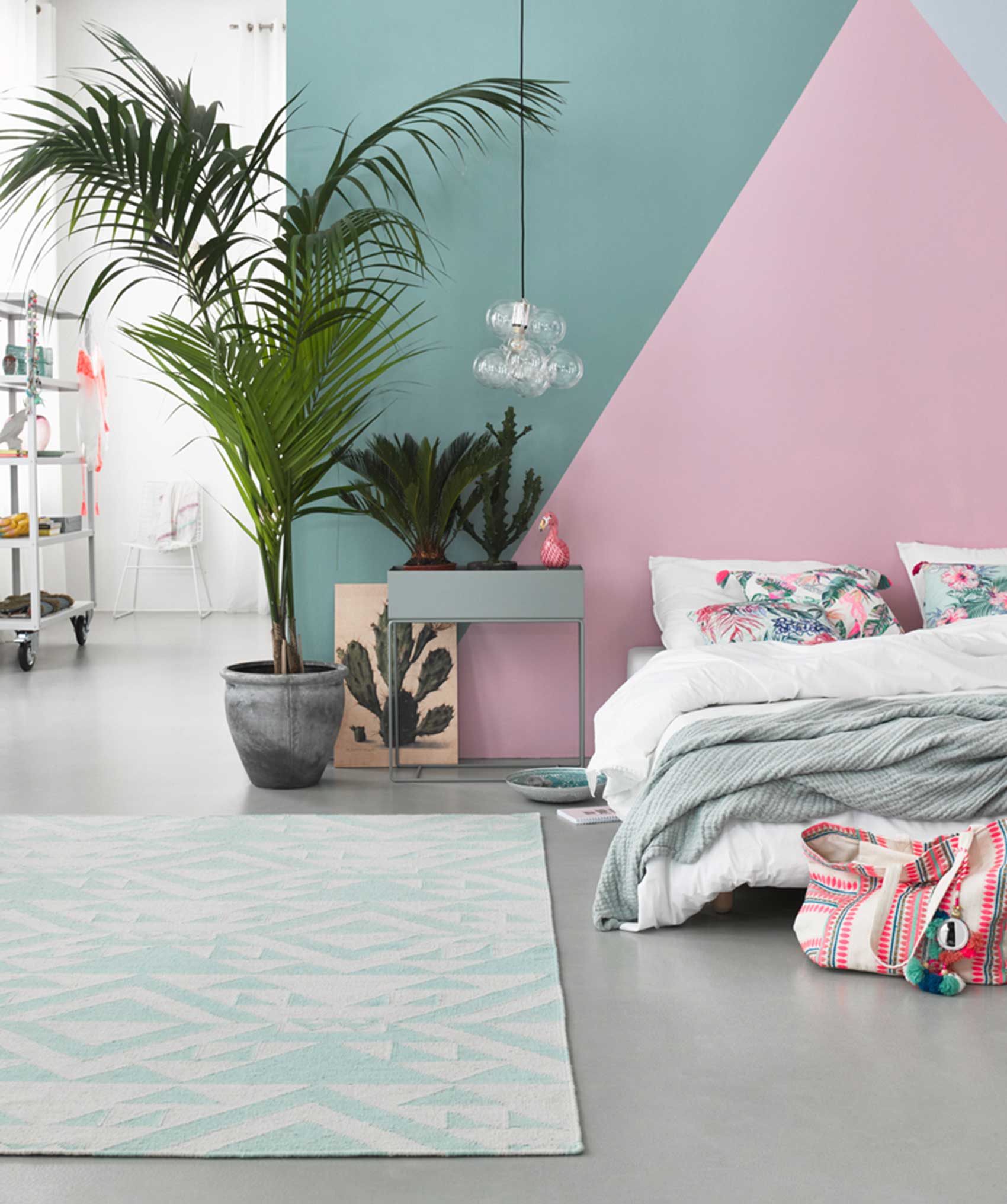 Kelim Teppich Türkis Beige » Light Mellow « Accessorize - Ansicht 6