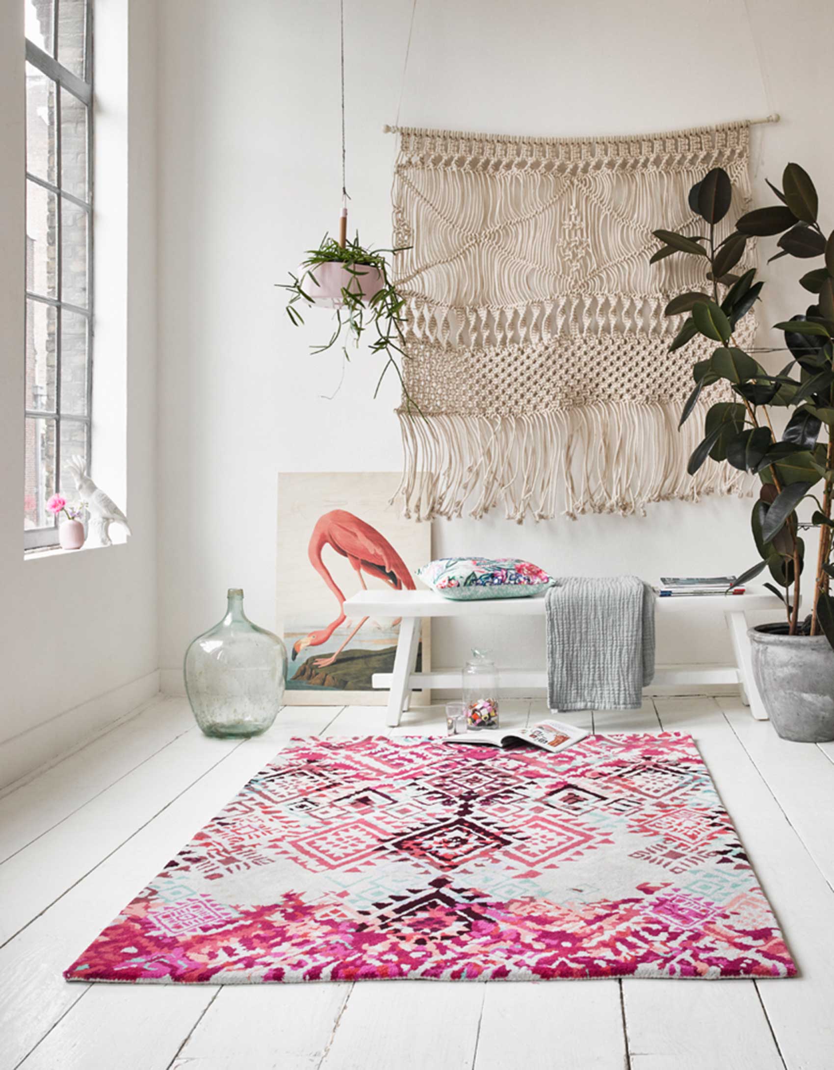 Teppich Bunt aus Wolle 