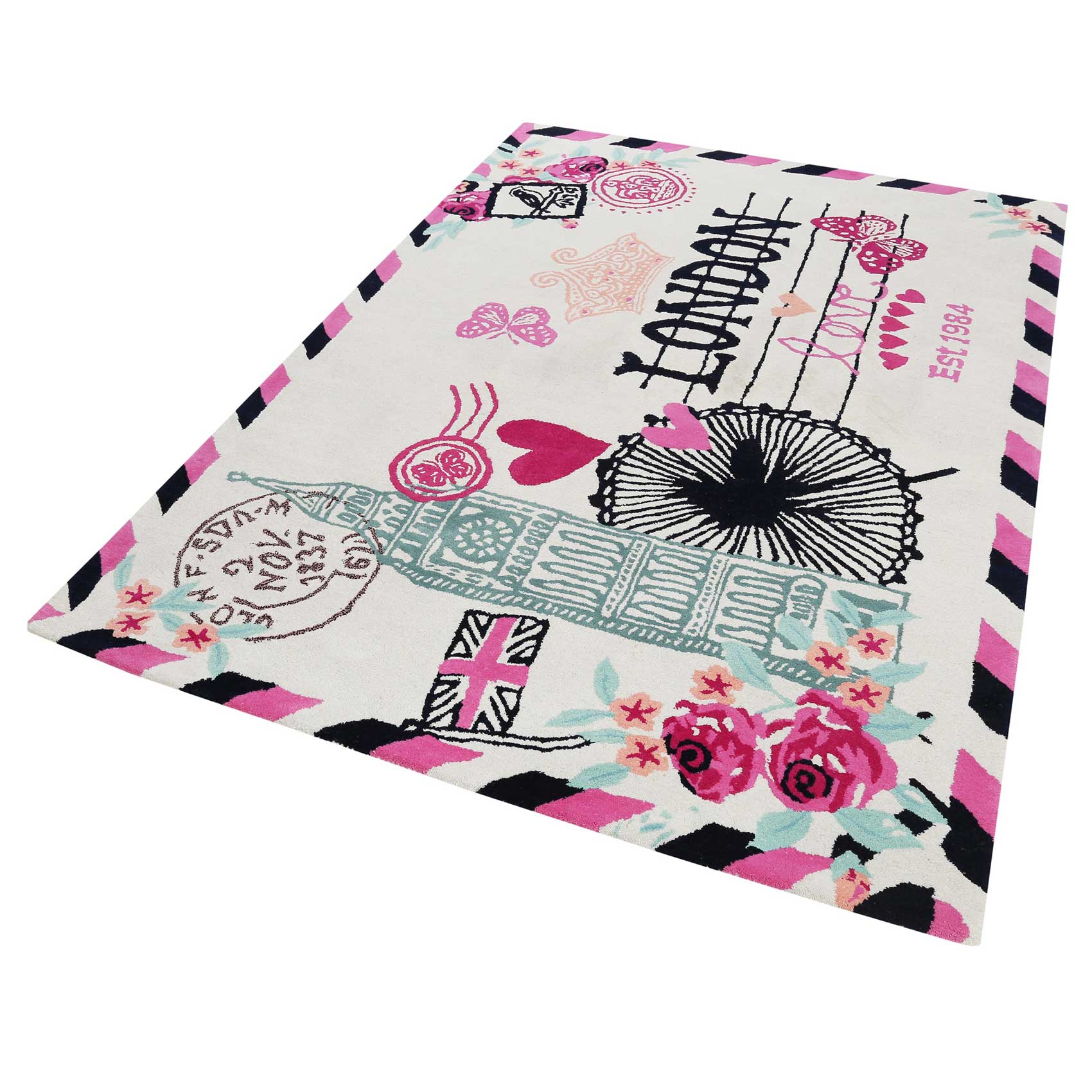 Teppich Bunt aus Wolle » Metropolis « Accessorize - Ansicht 2