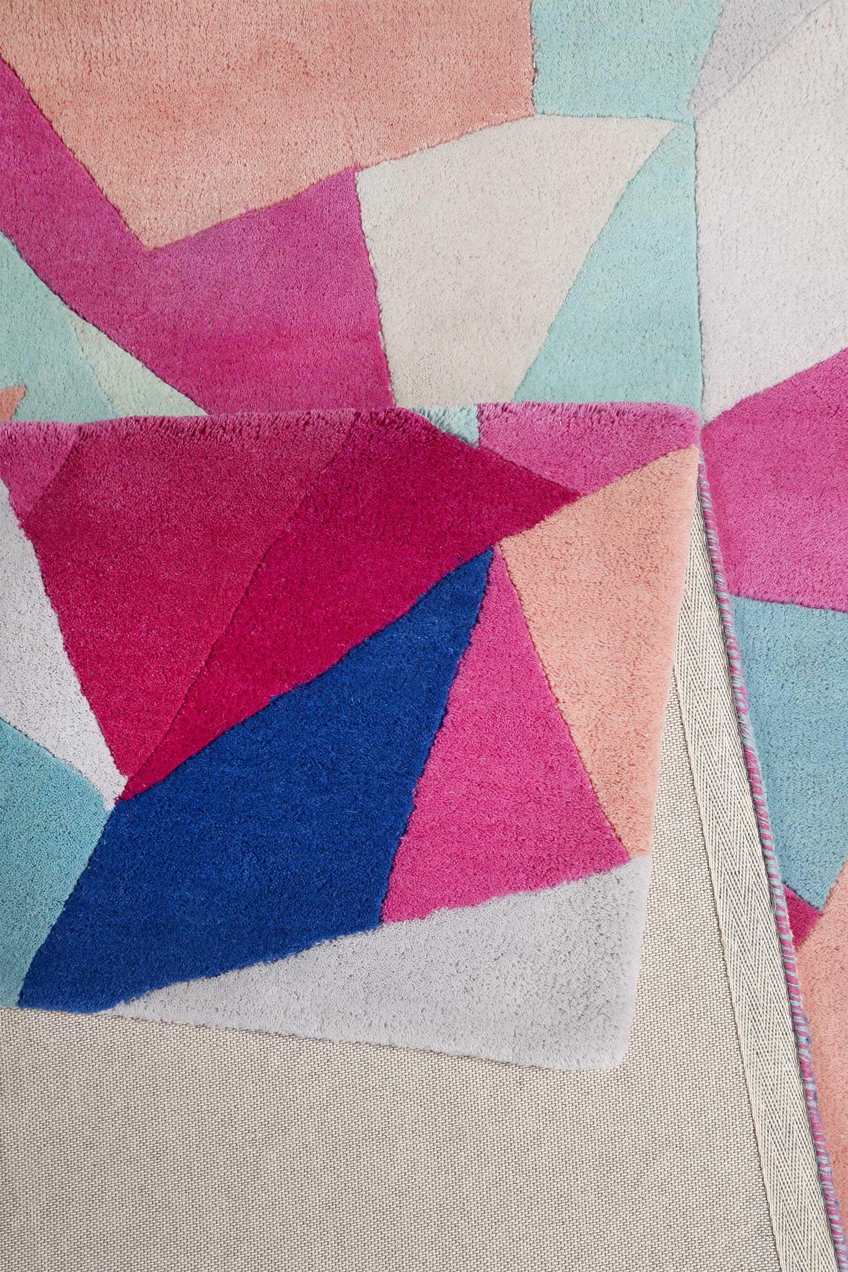 Teppich Bunt aus Wolle » Triangulum « Accessorize - Ansicht 3