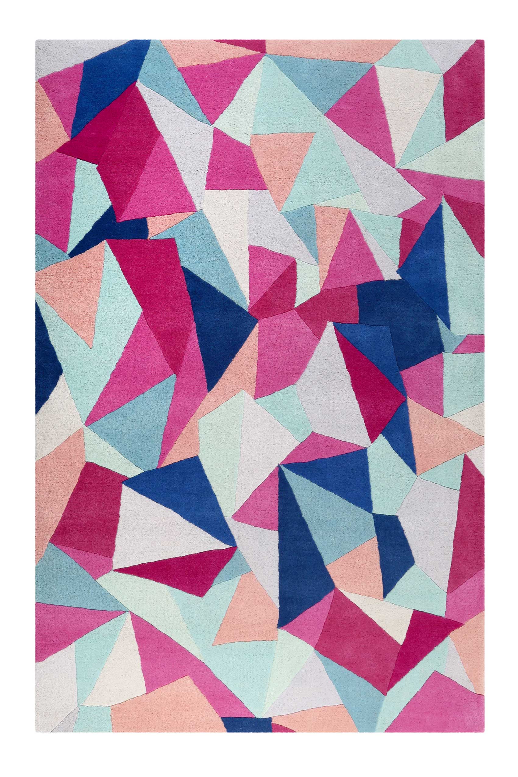 Teppich Bunt aus Wolle » Triangulum « Accessorize - Ansicht 1