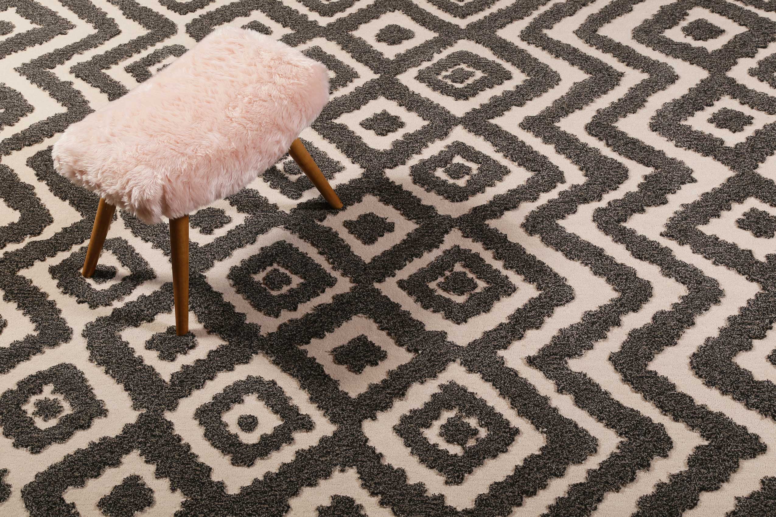 Esprit Wollteppich Beige Braun Kurzflor » Africa Ethnic « - Ansicht 6