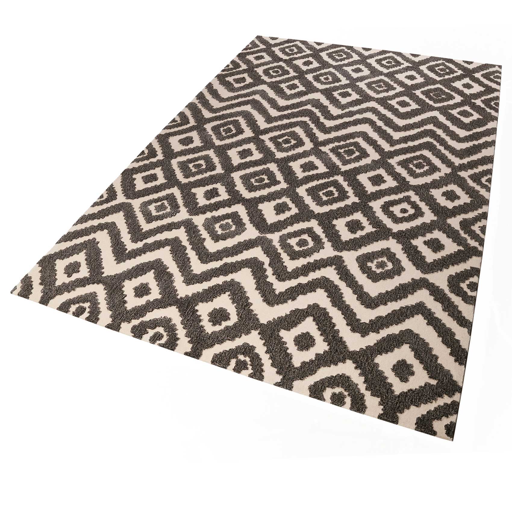Esprit Wollteppich Beige Braun Kurzflor » Africa Ethnic « - Ansicht 2