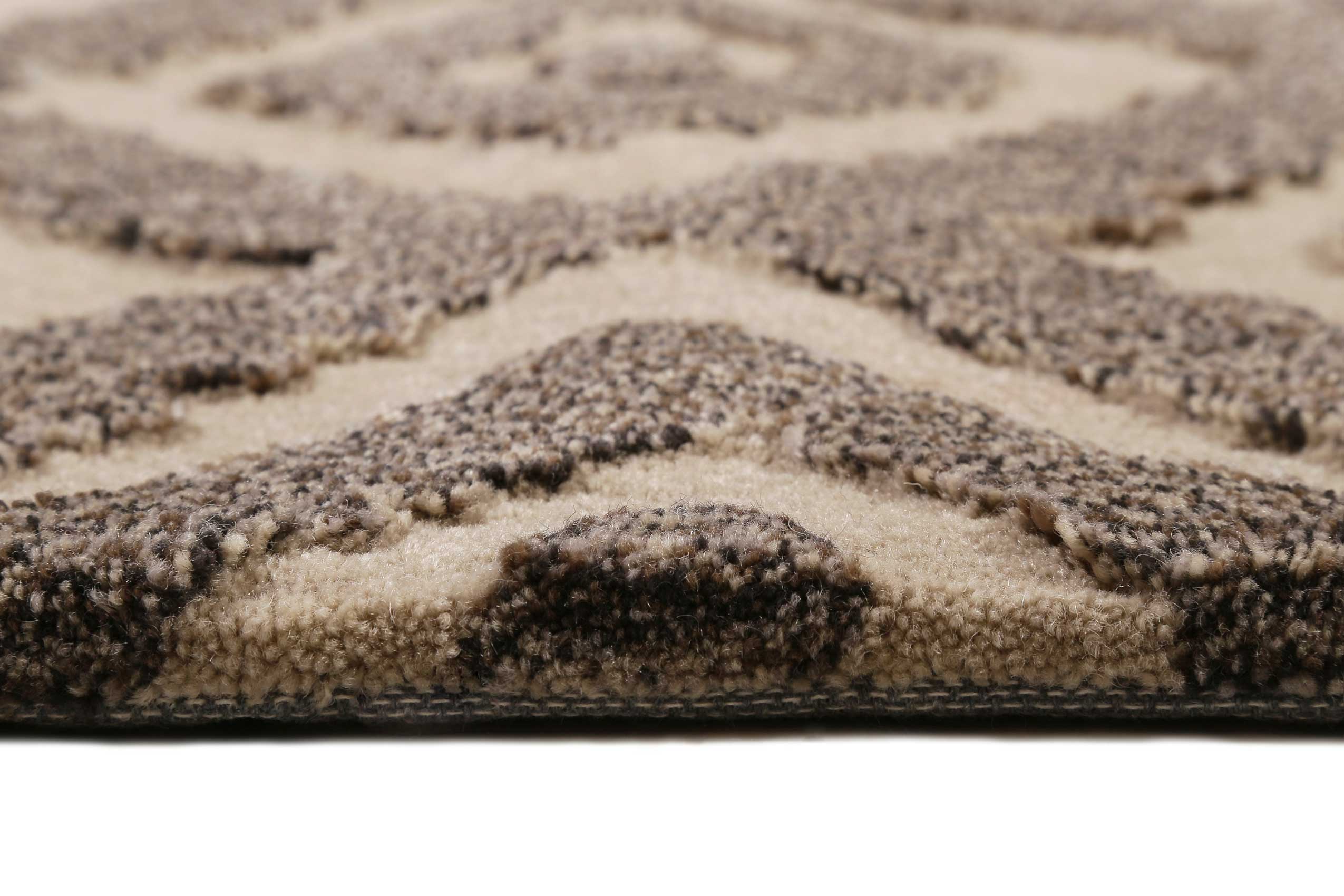 Esprit Teppich Taupe Braun aus Wolle 