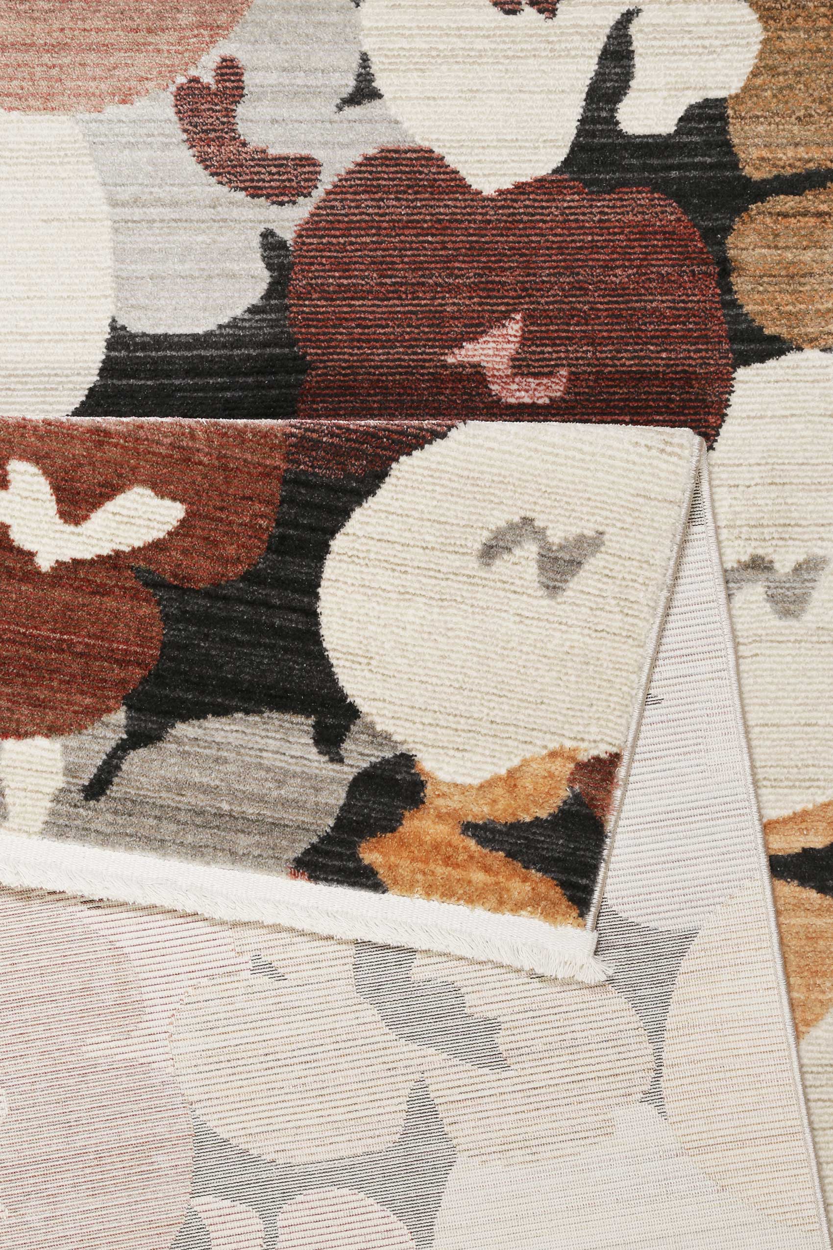 Esprit Teppich Rot Terracotta Sand Beige Grau 