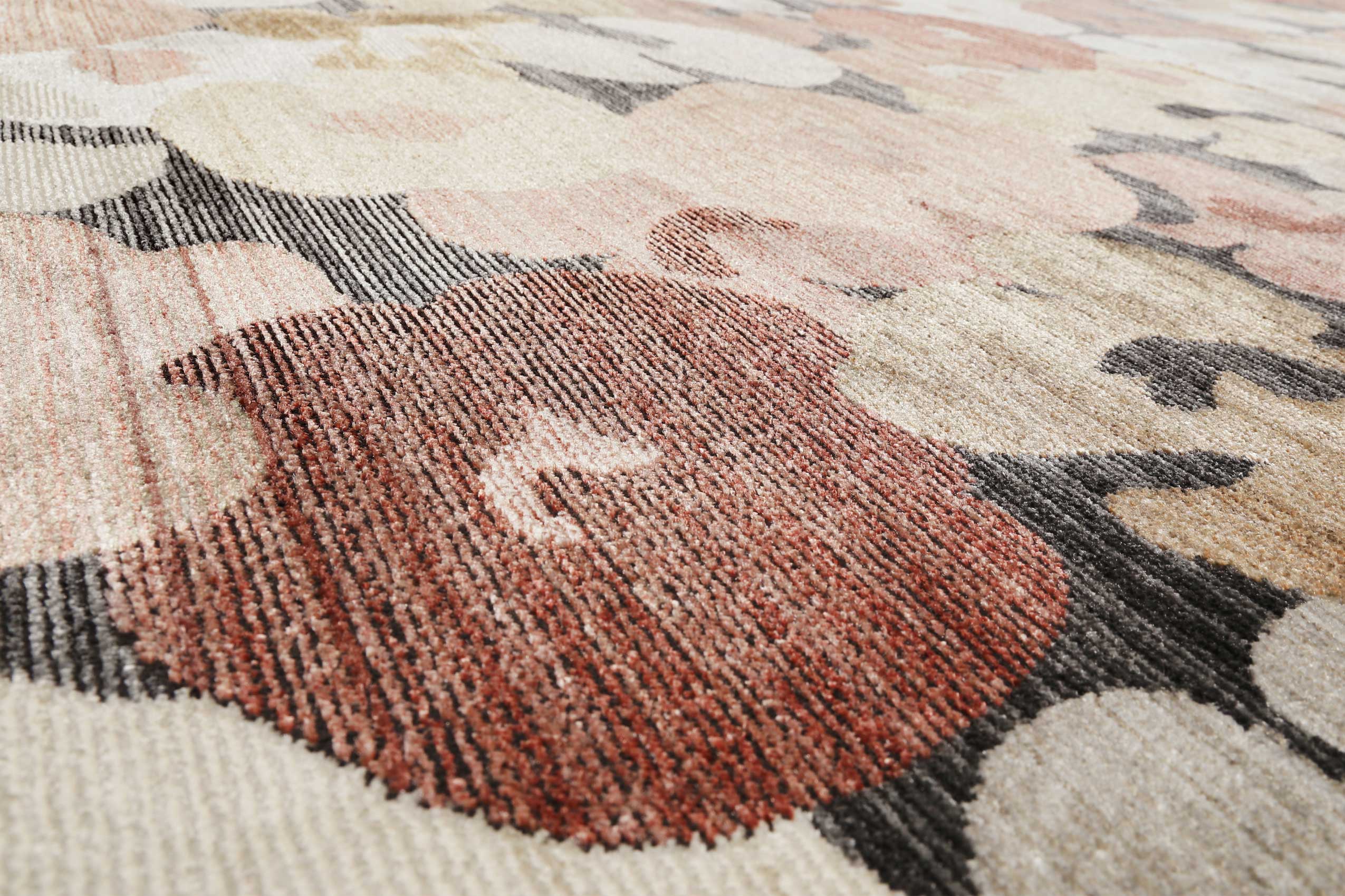 Esprit Teppich Rot Terracotta Sand Beige Grau 