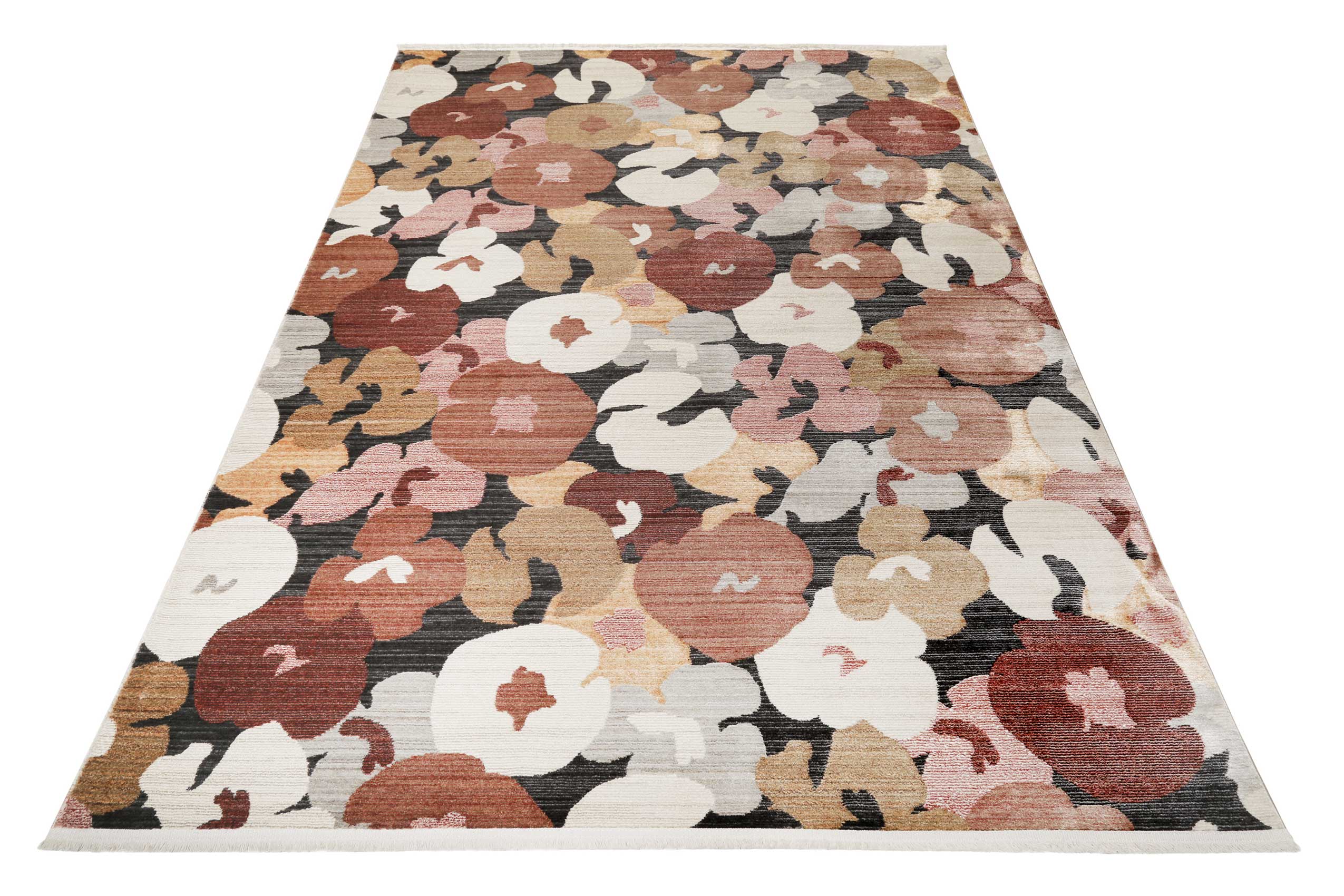 Esprit Teppich Rot Terracotta Sand Beige Grau 