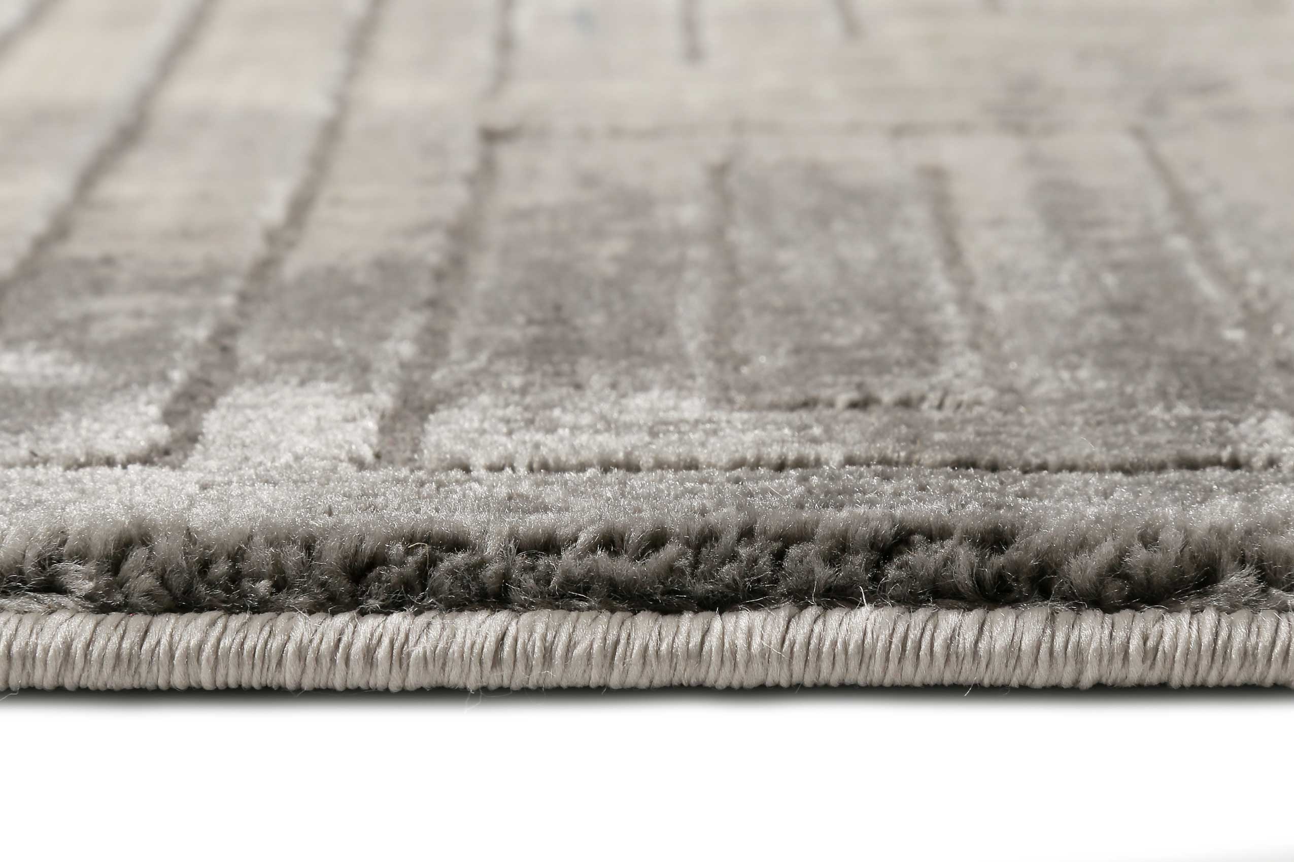 Esprit Teppich Grau Beige Kurzflor 