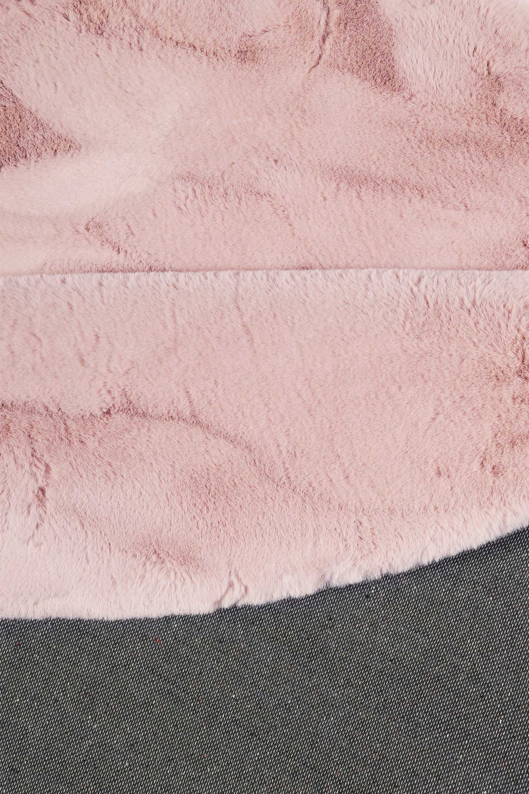 Esprit Kunstfell Teppich Rund Rosa und sehr flauschig Hochflor 
