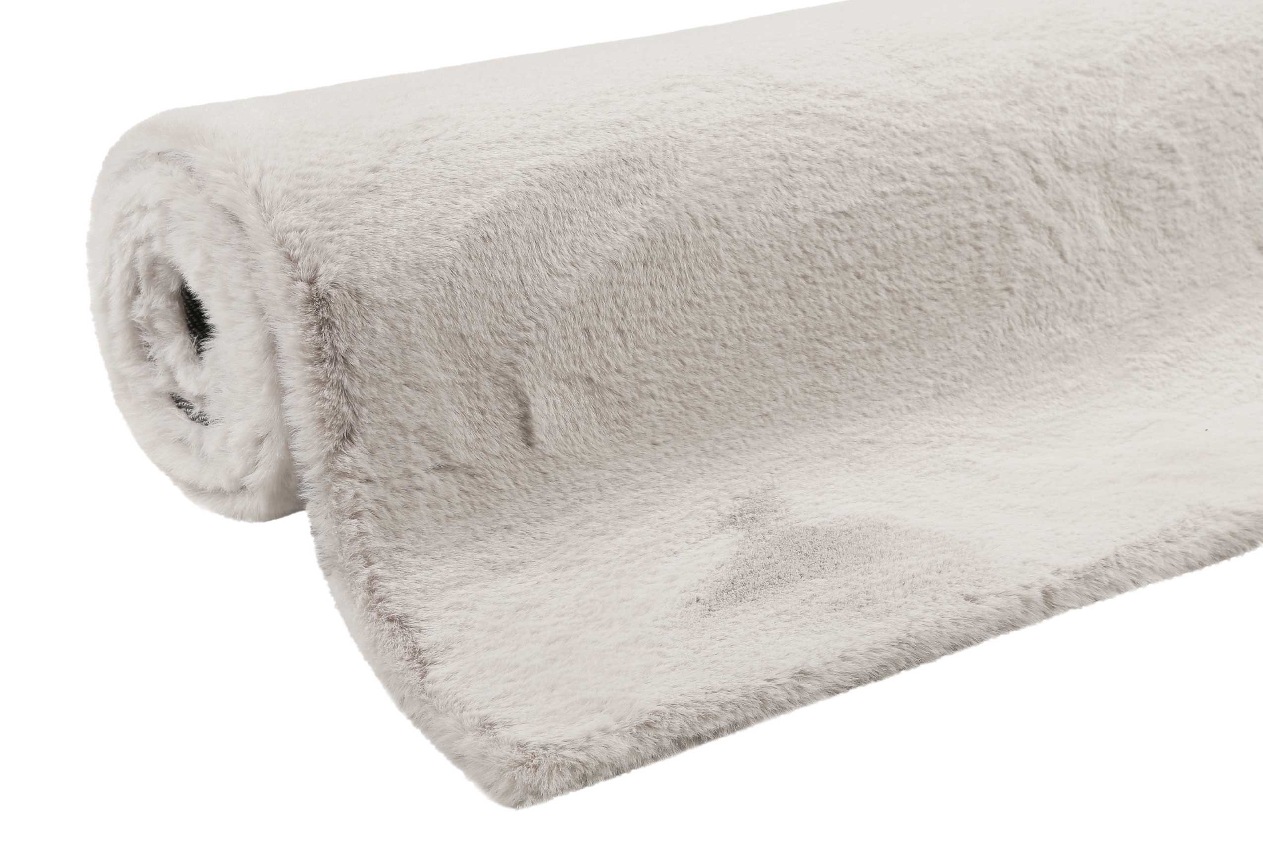 Esprit Kunstfell Teppich Greige und sehr flauschig Hochflor 