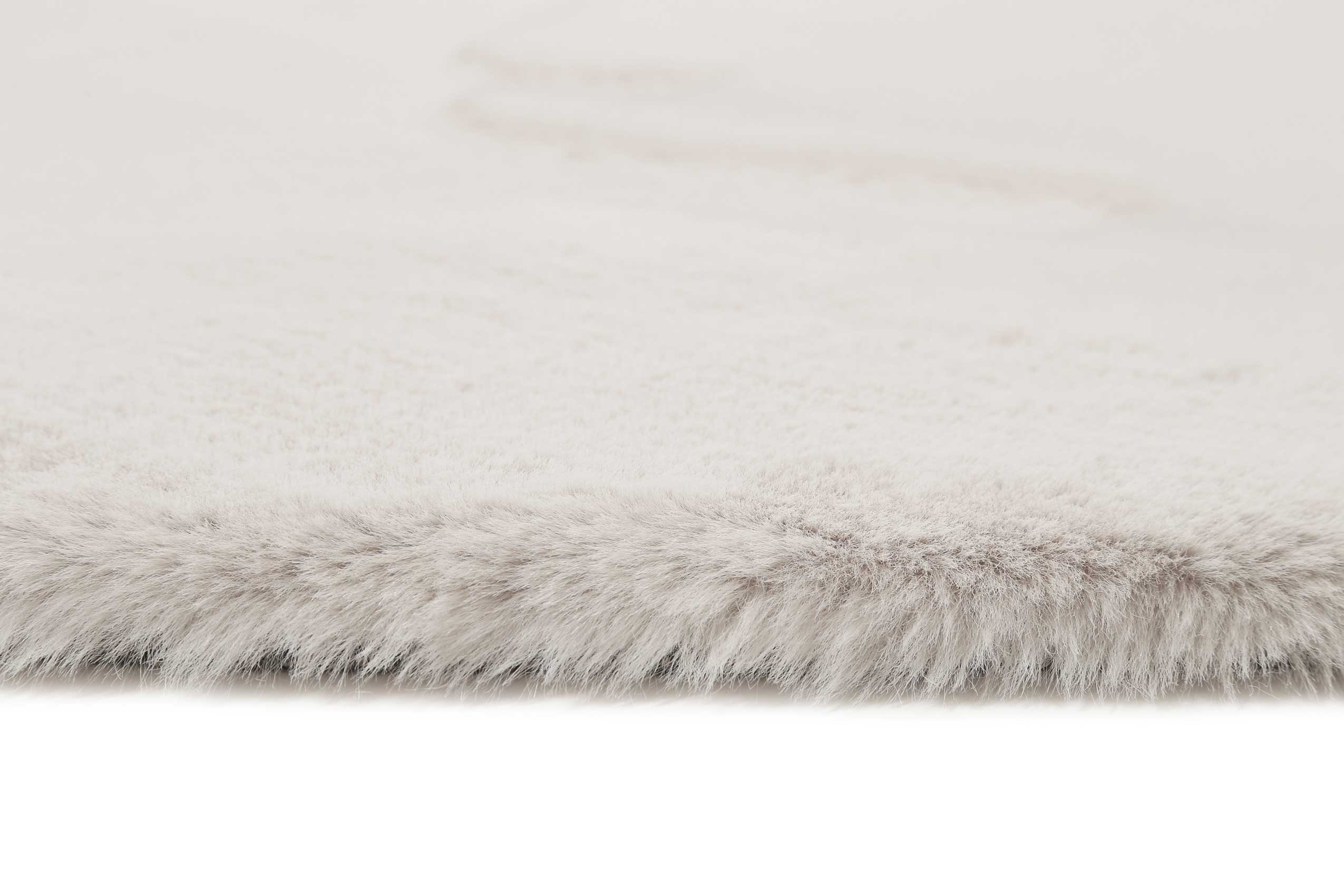 Esprit Teppich Rund Hellgrau und sehr flauschig Hochflor » Alice « |  Weconhome Shop