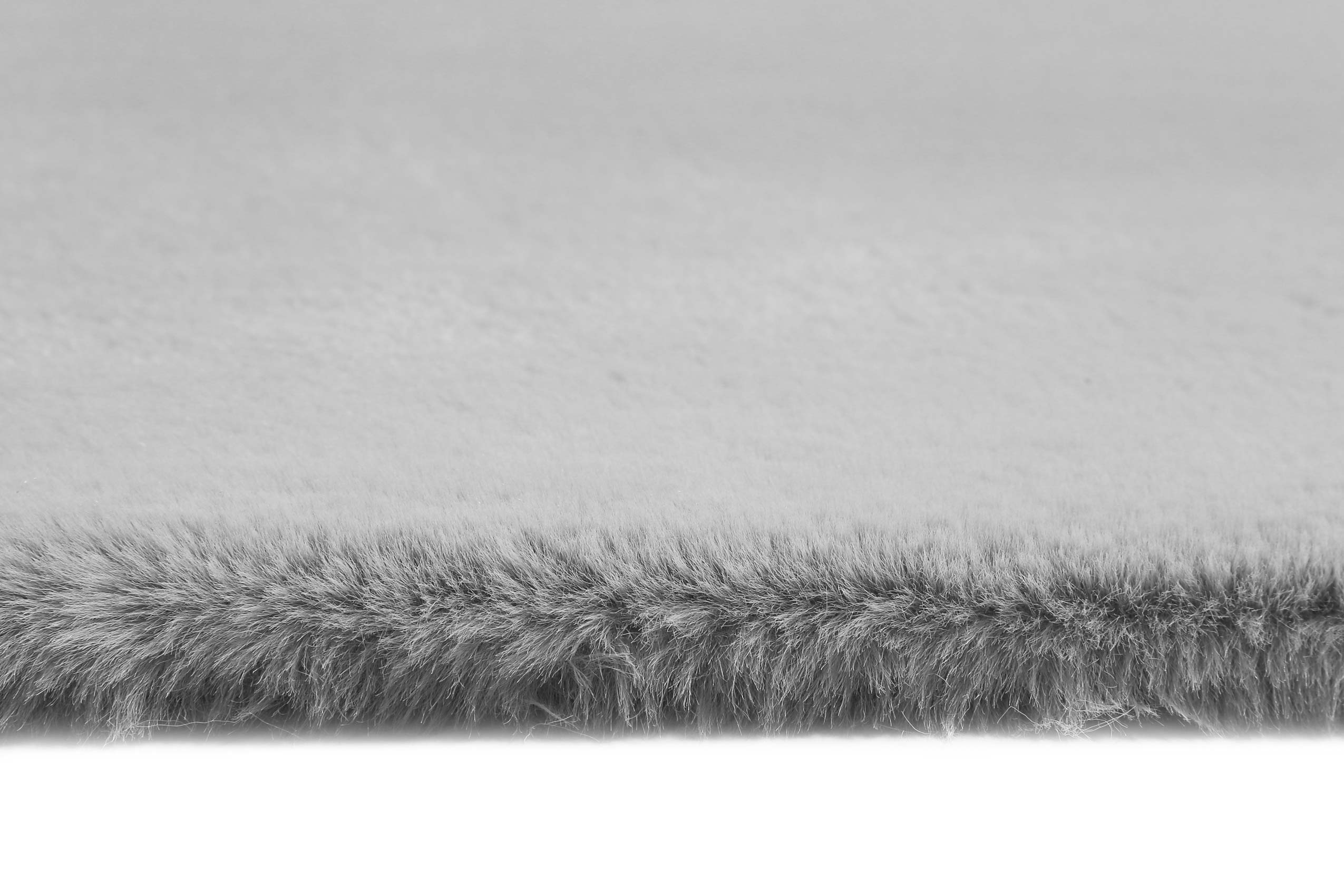 Esprit Kunstfell Teppich Grau und sehr flauschig Hochflor 