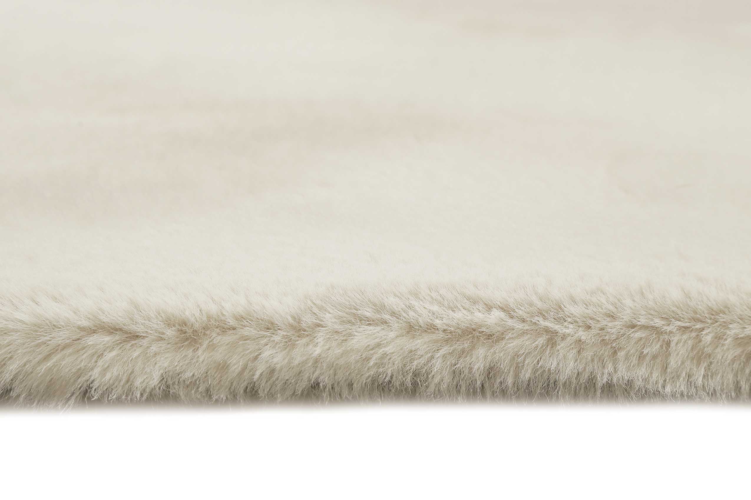 Esprit Kunstfell Teppich Creme Beige und sehr flauschig Hochflor 