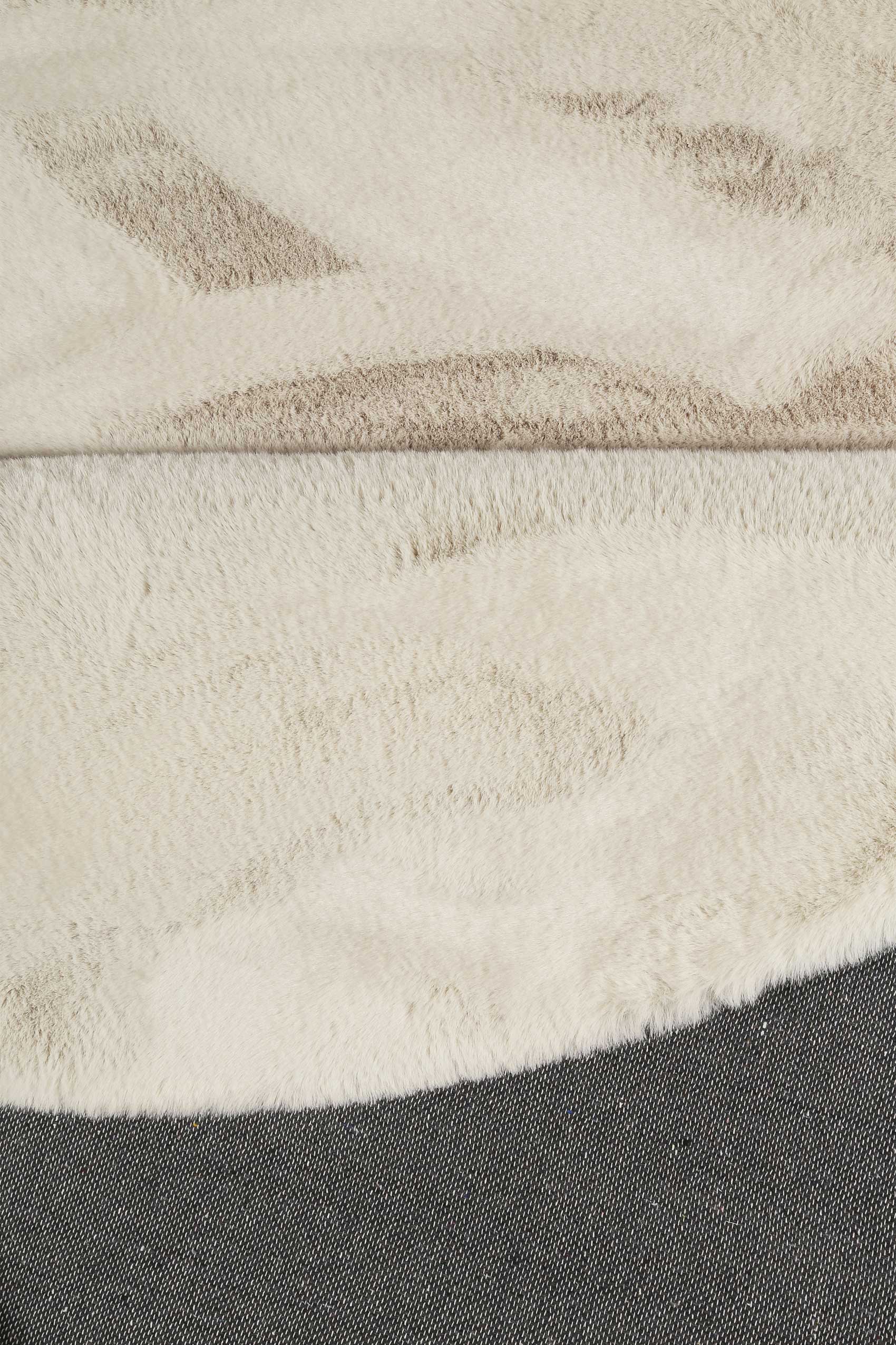 Esprit Teppich Rund Creme Beige und sehr flauschig Hochflor » Alice « - Ansicht 3