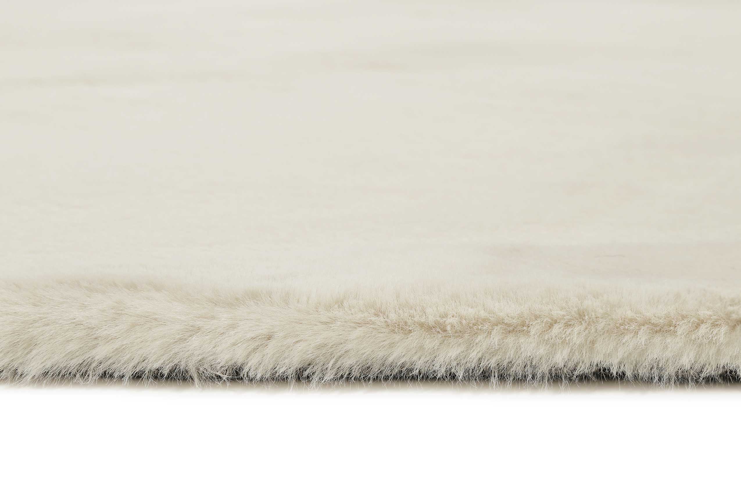 Esprit Teppich Rund Creme Beige und sehr flauschig Hochflor » Alice « - Ansicht 4