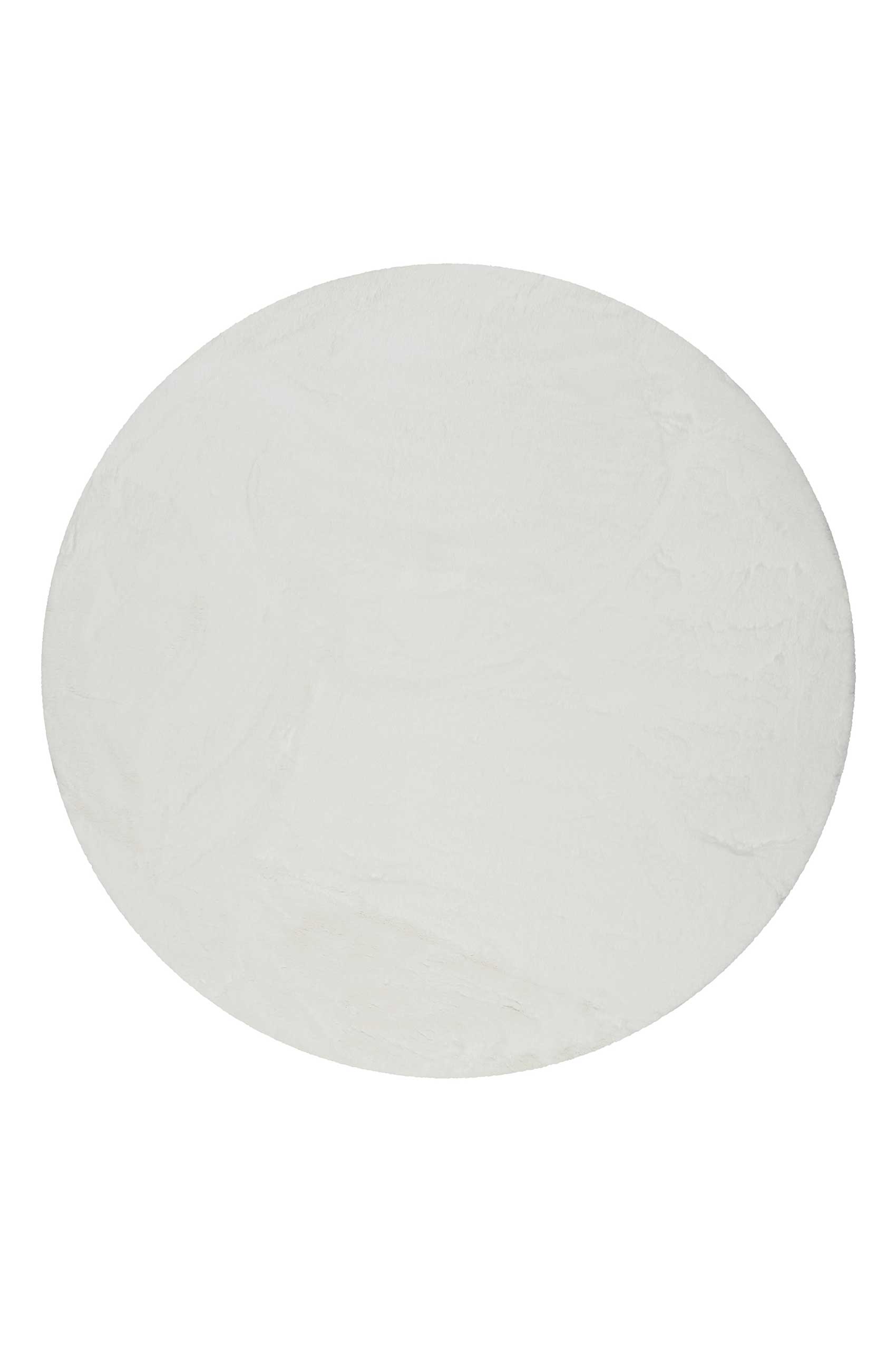 Teppich Rund Weiß und sehr flauschig Hochflor » Alice « - Ansicht 1