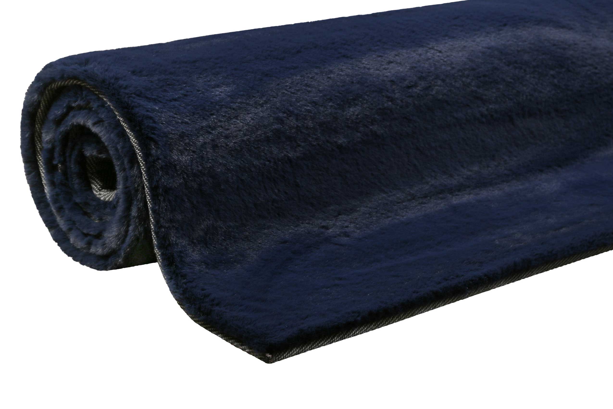 Esprit Kunstfell Teppich Dunkelblau und sehr flauschig Hochflor 
