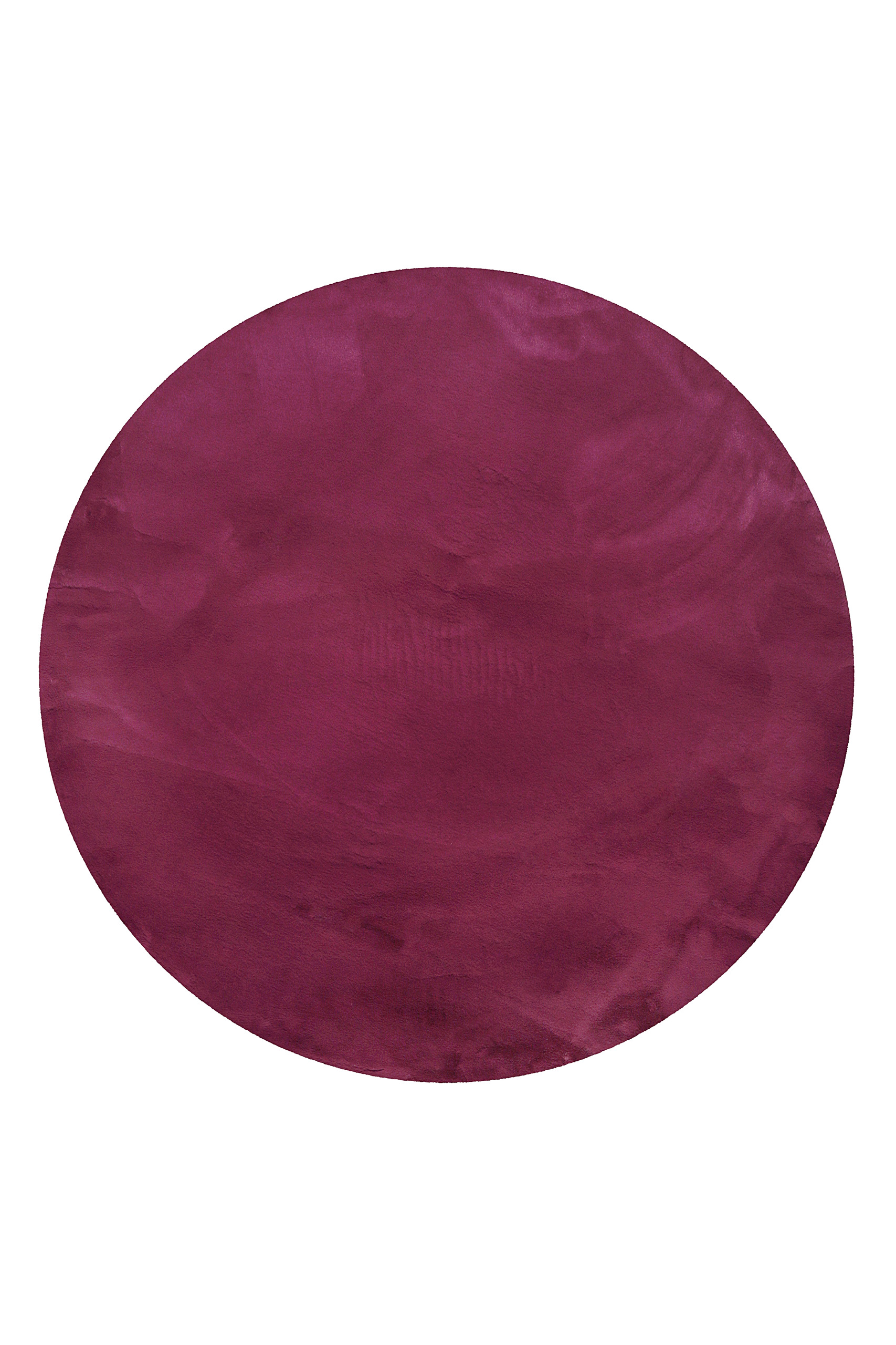 Esprit Kunstfell Teppich Rund Violett und sehr flauschig Hochflor 