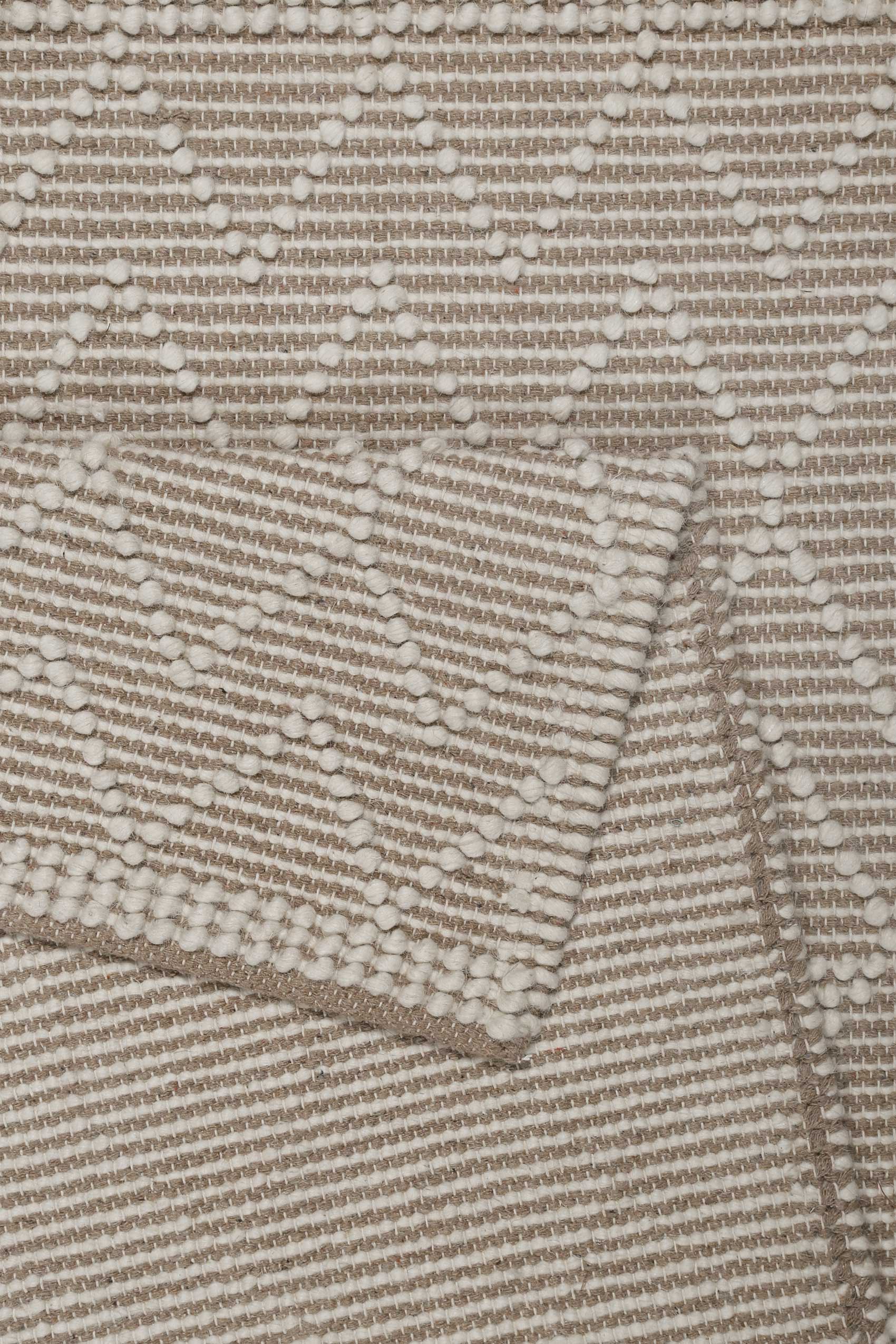 Esprit Teppich handgewebt Weiß Beige aus Wolle » Ana « - Ansicht 3