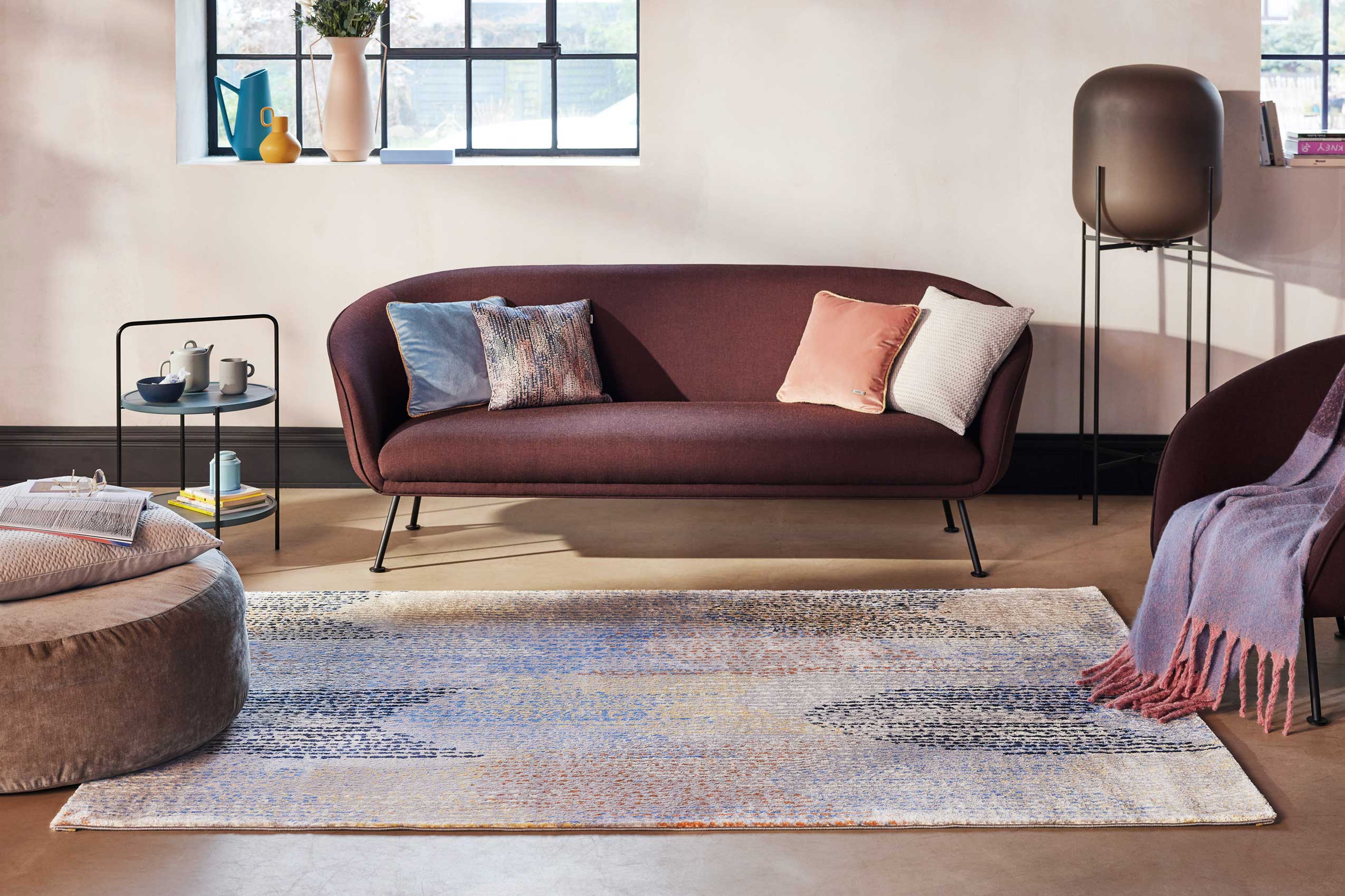 Esprit Teppich Bunt Kurzflor 