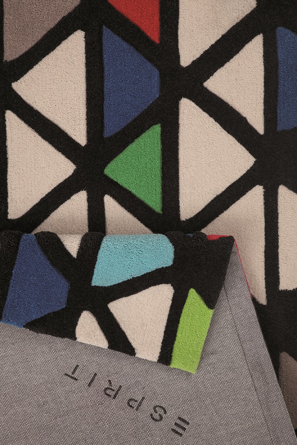 Esprit Kurzflor Teppich aus Wolle » Artisan Pop « beige multicolour - Ansicht 3