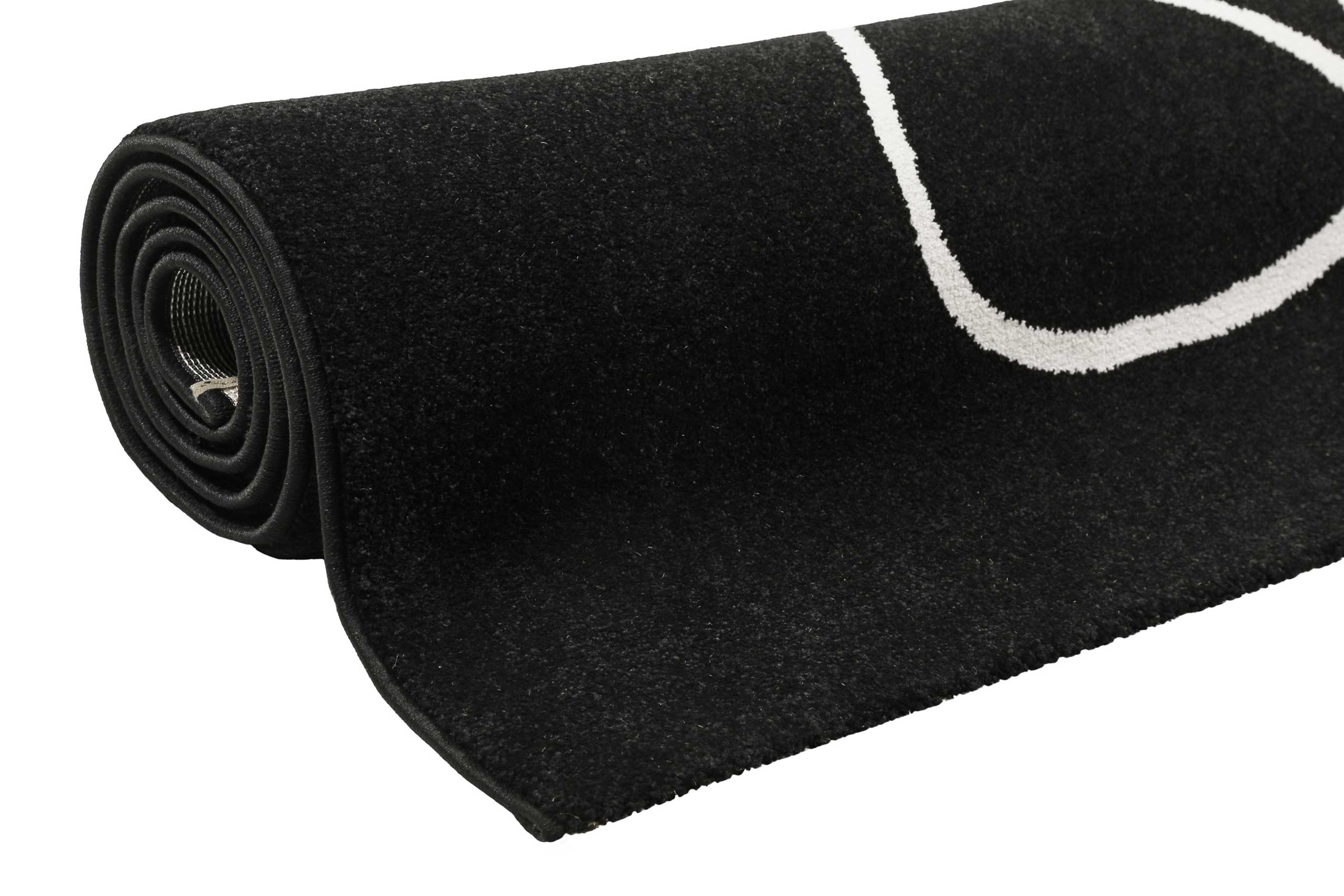 Esprit Teppich Schwarz Weiß Kurzflor 