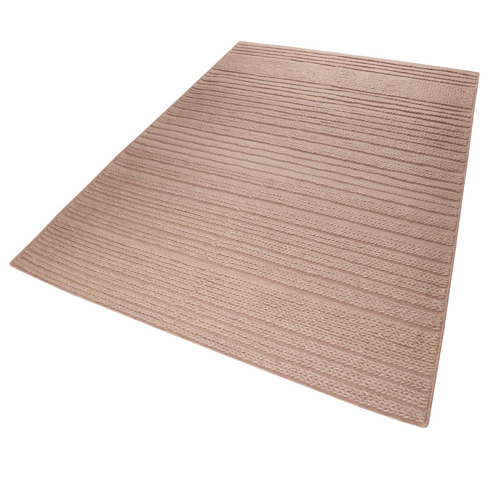 Esprit Kelim Teppich Rosa aus Wolle » Aurelia « - Ansicht 2