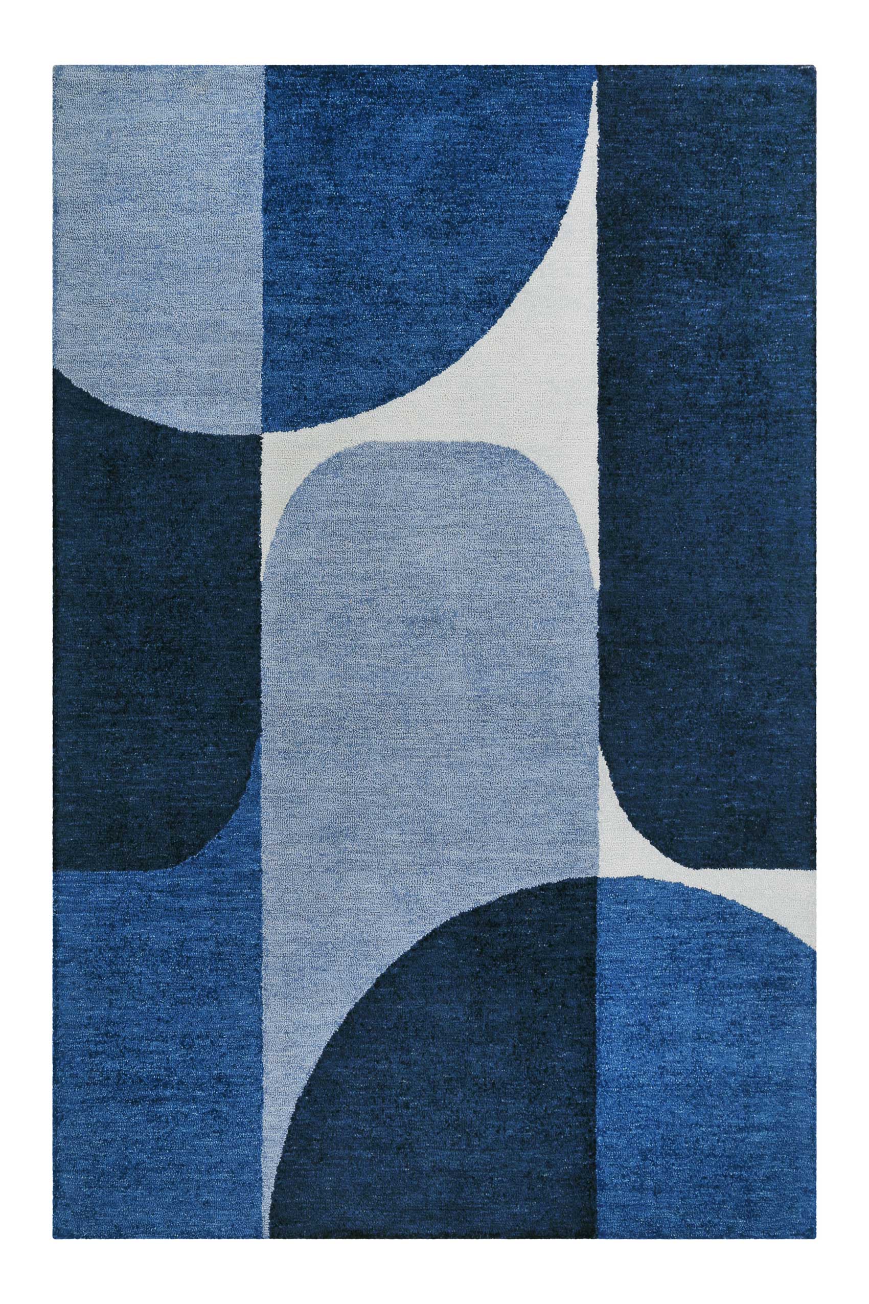 Esprit Kurzflor Teppich Blau 