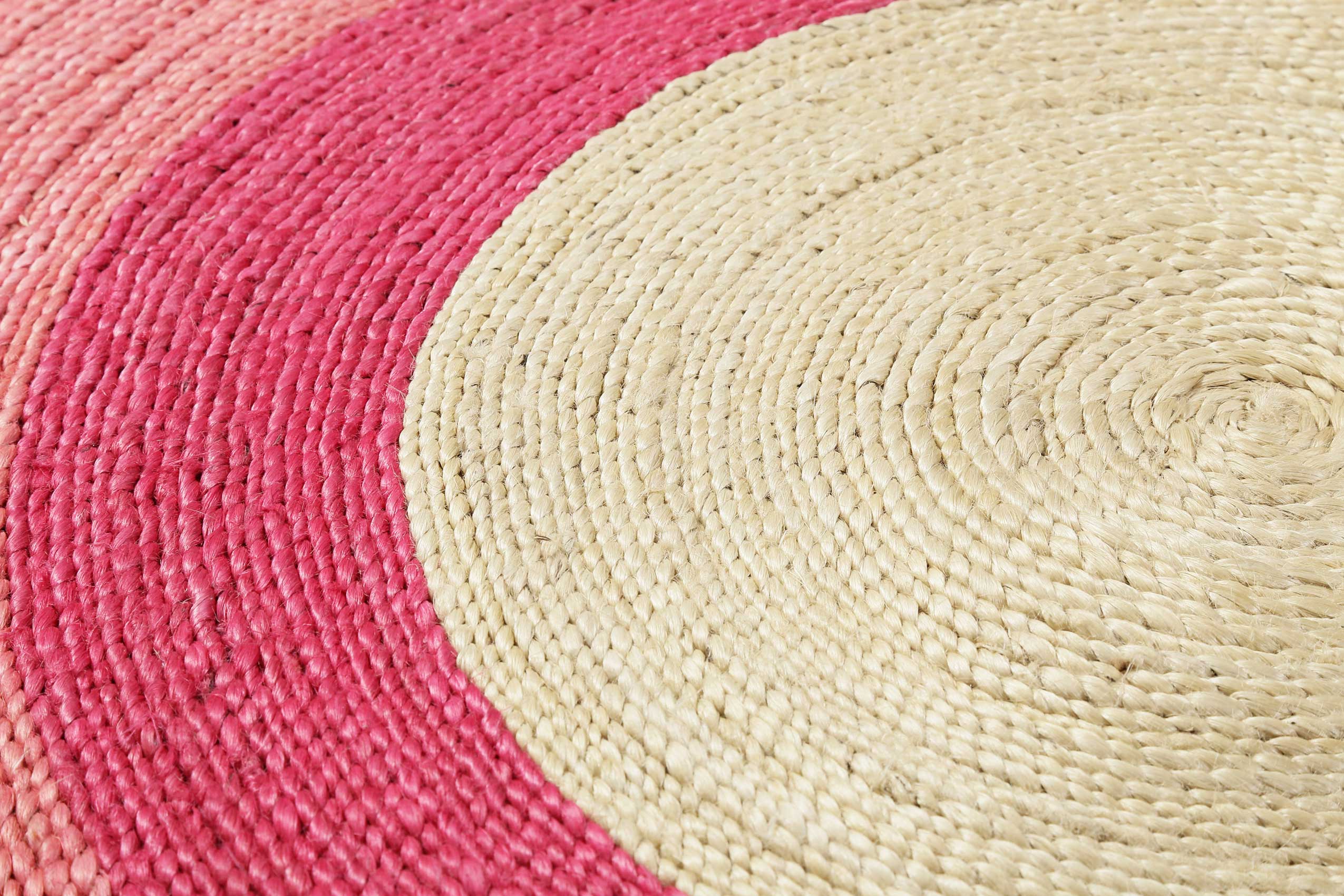 Esprit Teppich Natur Rot Kurzflor aus Jute » Beach House « - Ansicht 4