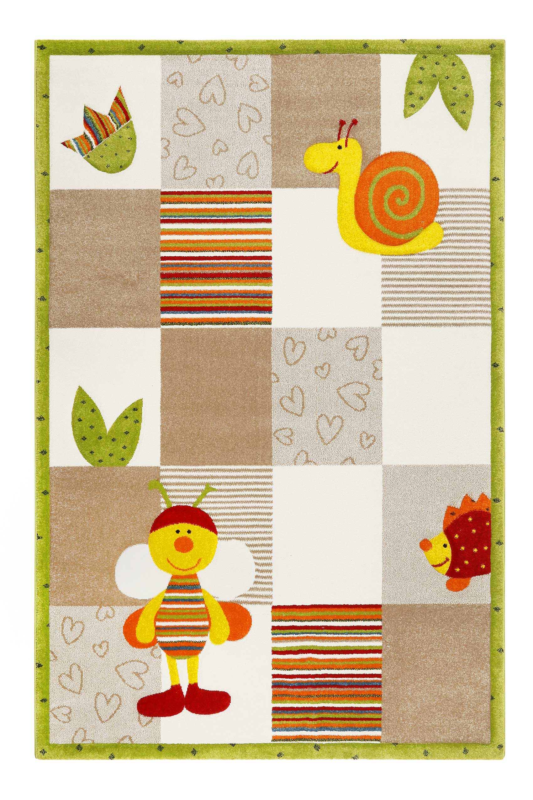 Esprit Kinderteppich Beige Bunt » Bee 2.0 « - Ansicht 1