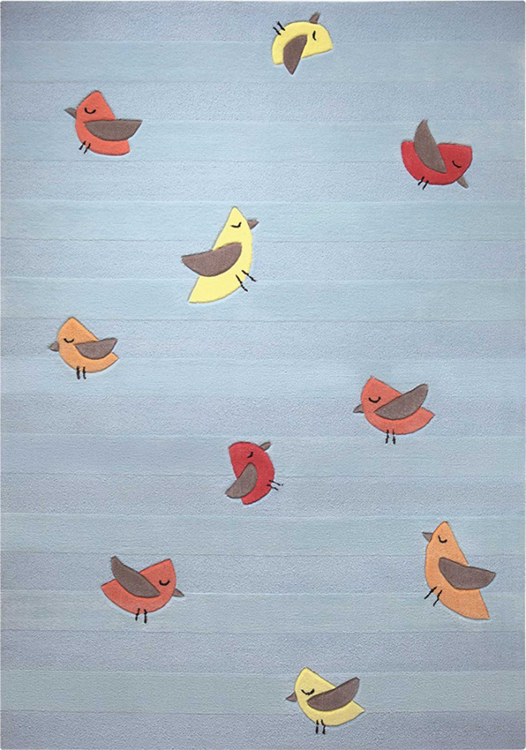 Esprit Kinderteppich Blau » Birdie « - Ansicht 1