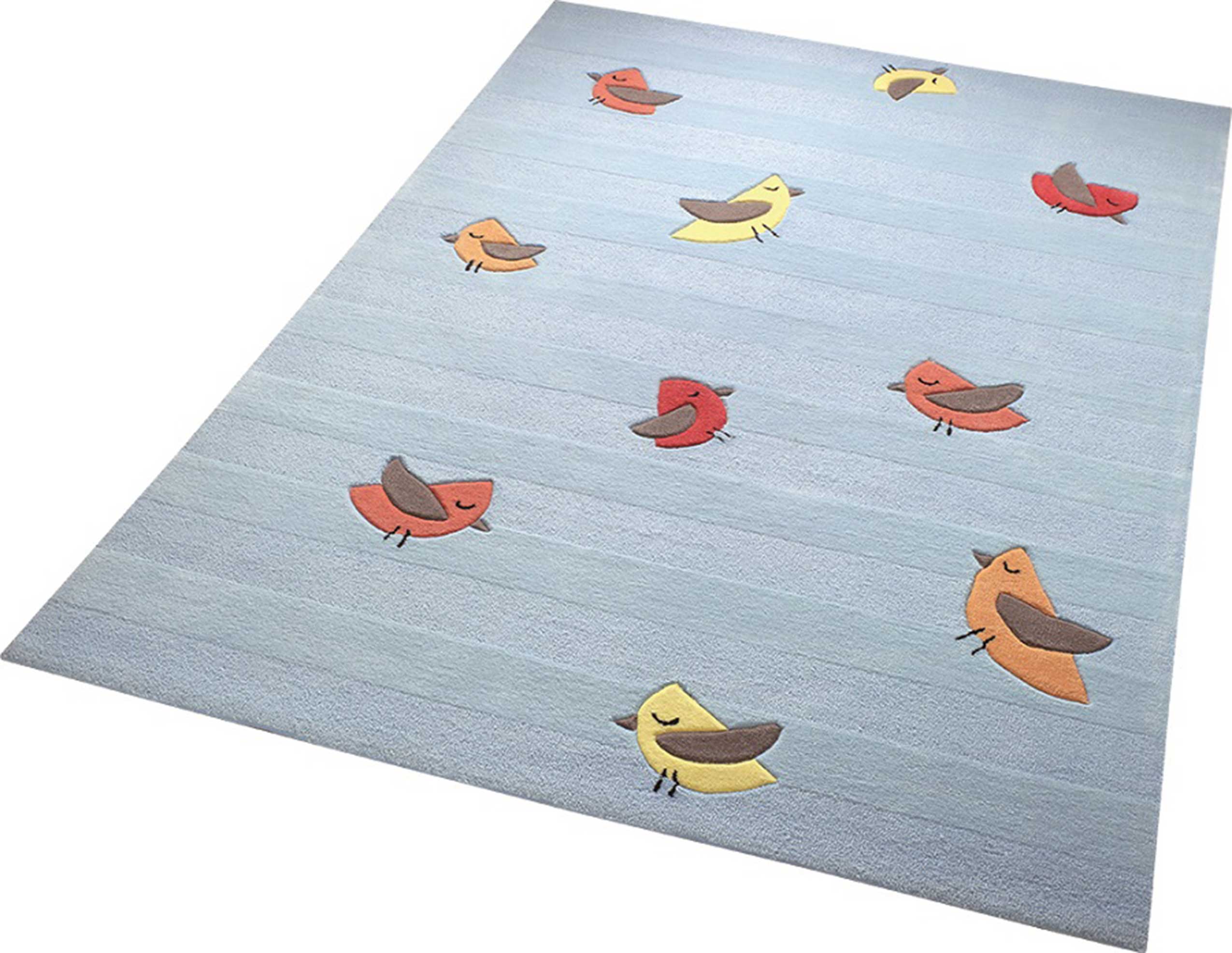 Esprit Kinderteppich Blau » Birdie « - Ansicht 2