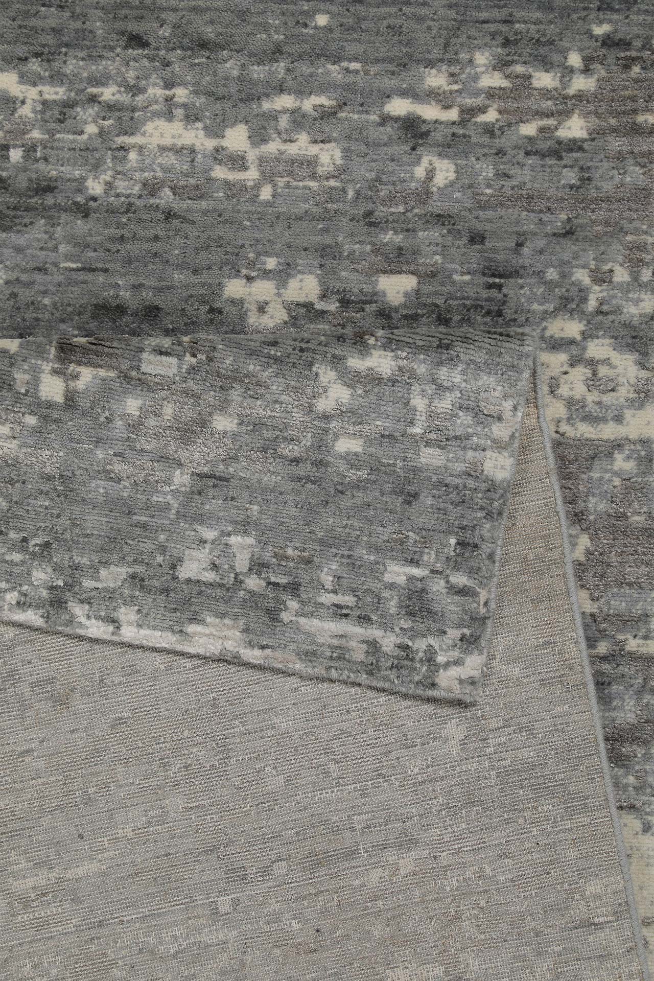 Esprit Kurzflor Teppich Grau aus Wolle » Brookville « - Ansicht 4