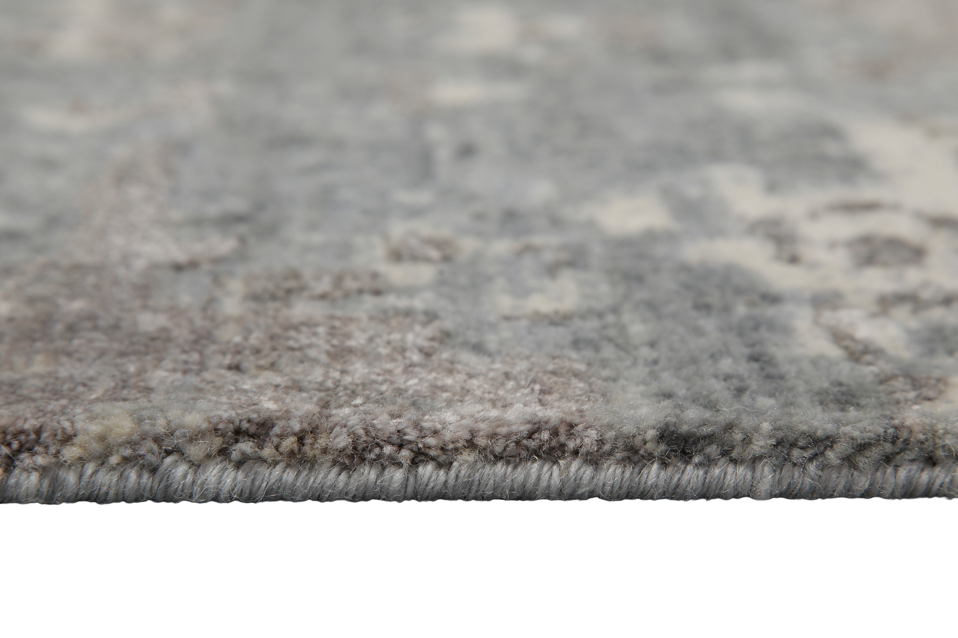 Esprit Kurzflor Teppich Grau aus Wolle » Brookville « - Ansicht 5