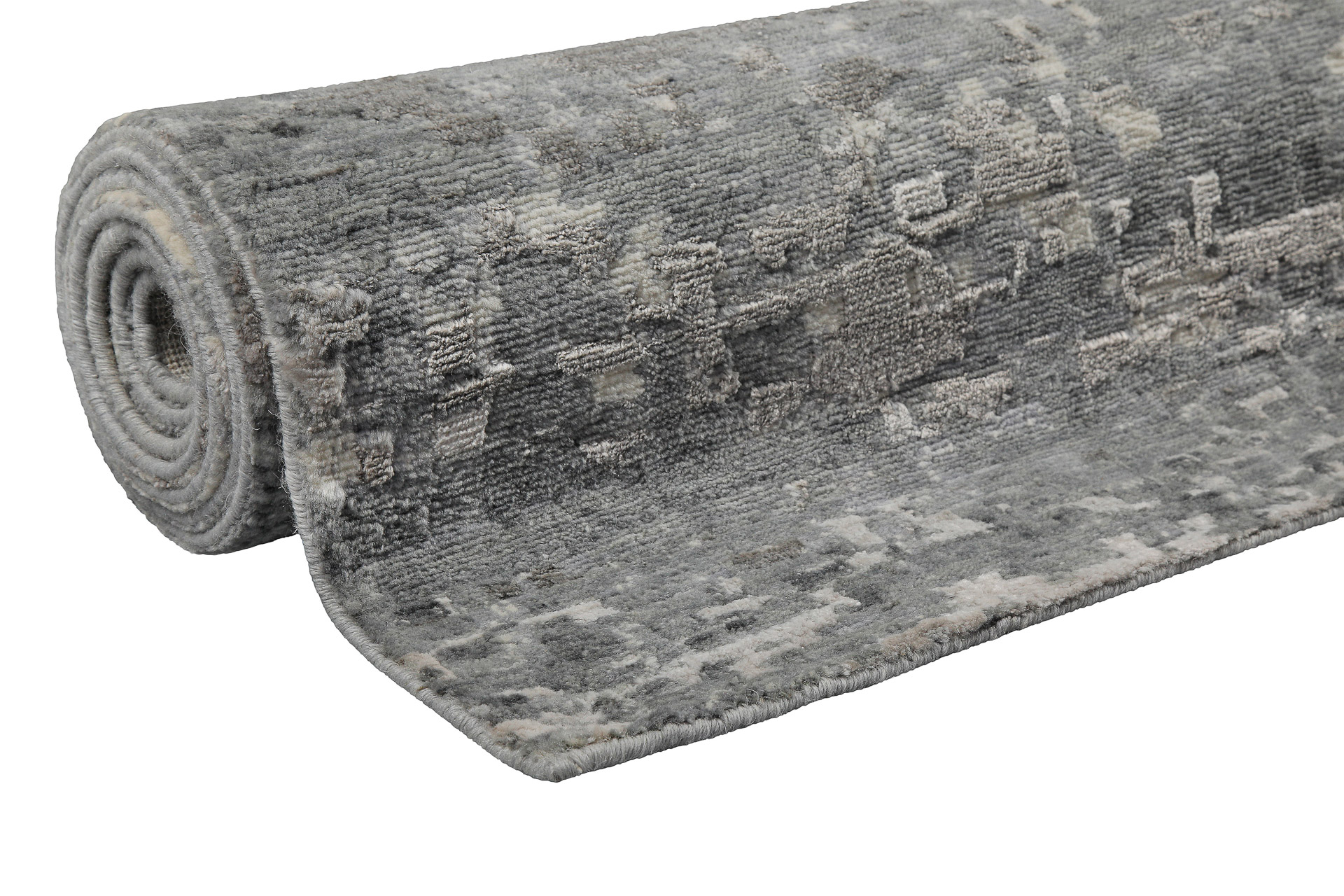 Esprit Kurzflor Teppich Grau aus Wolle » Brookville « - Ansicht 9