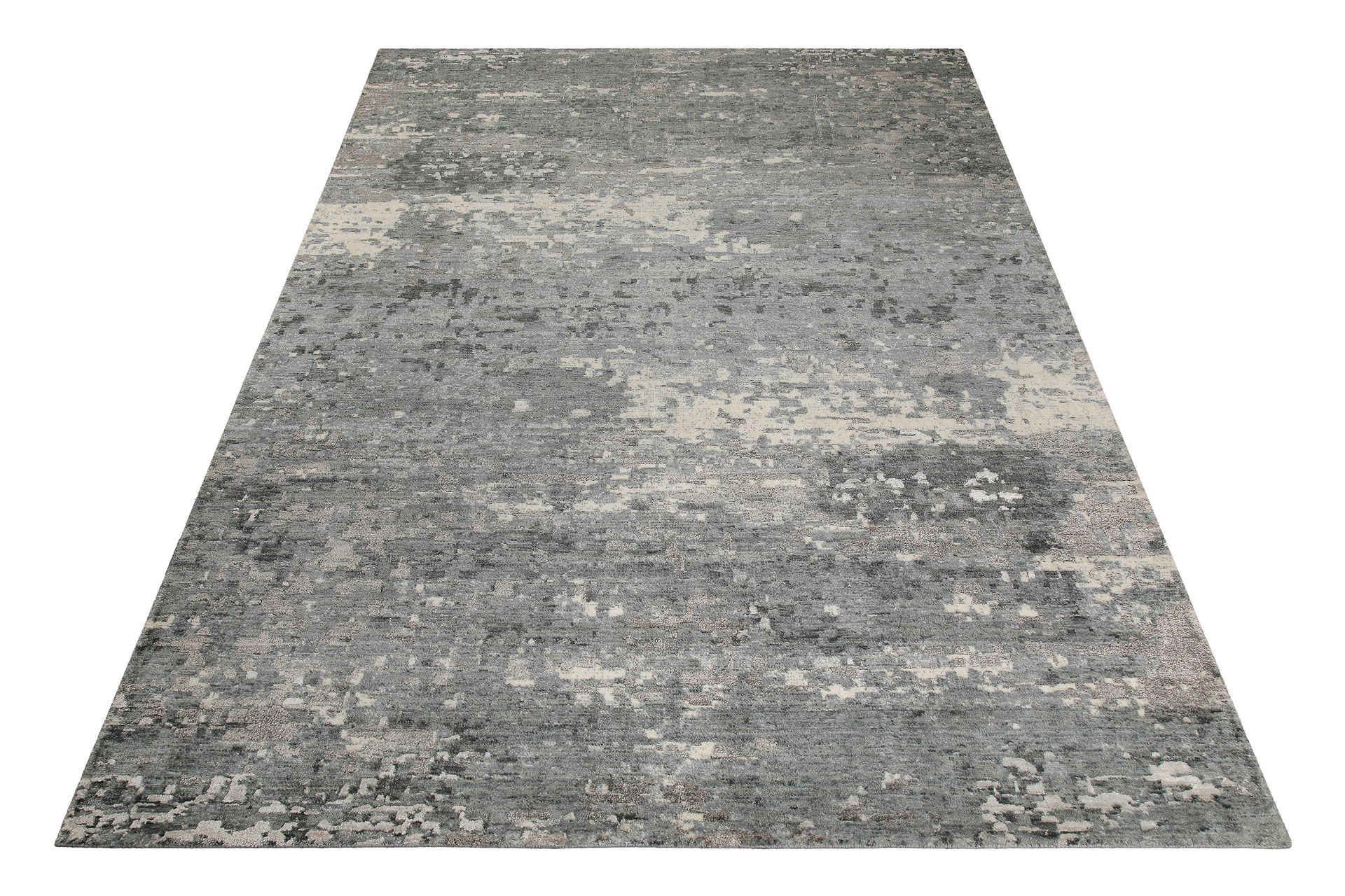 Esprit Kurzflor Teppich Grau aus Wolle » Brookville « - Ansicht 3