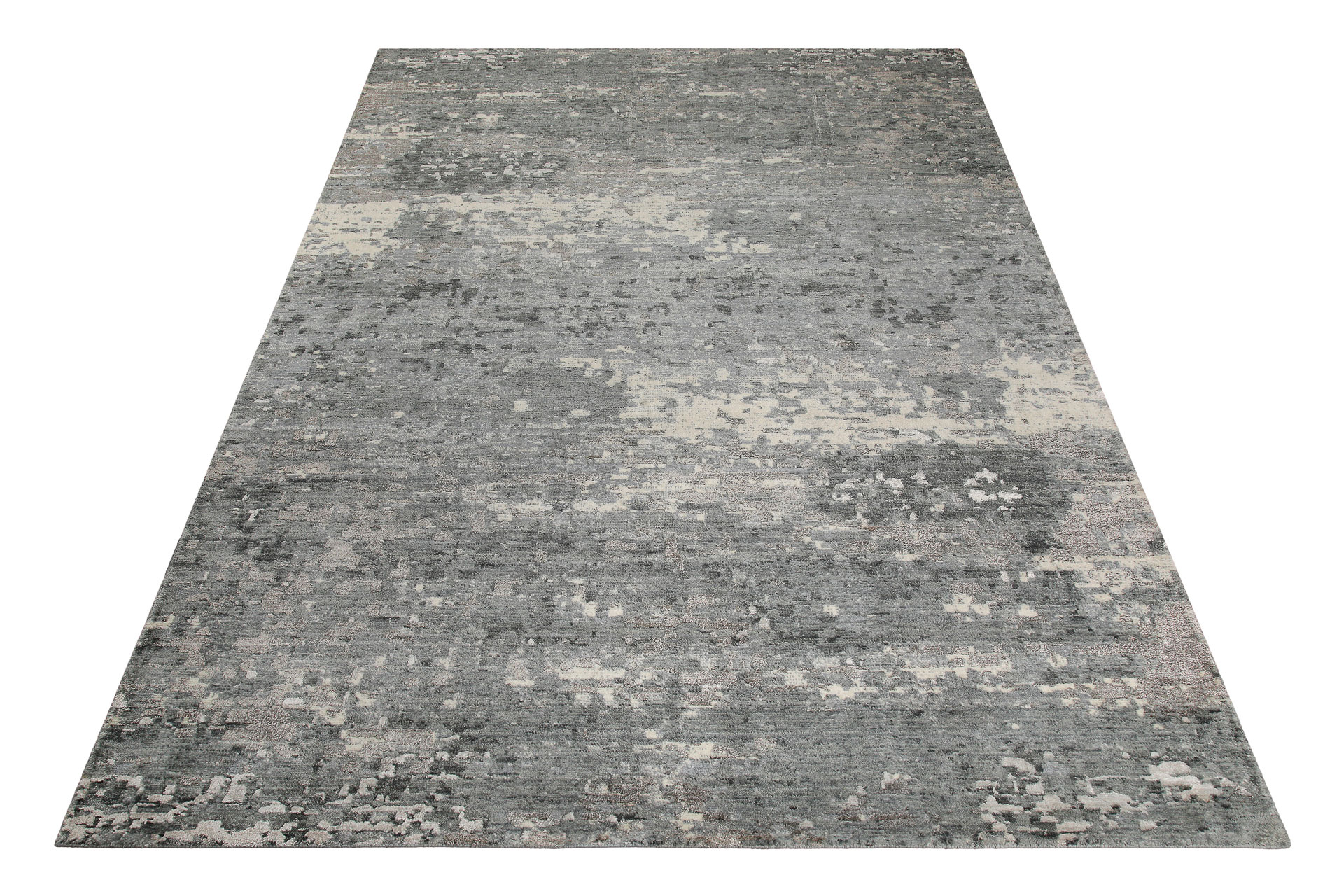 Esprit Kurzflor Teppich Grau aus Wolle