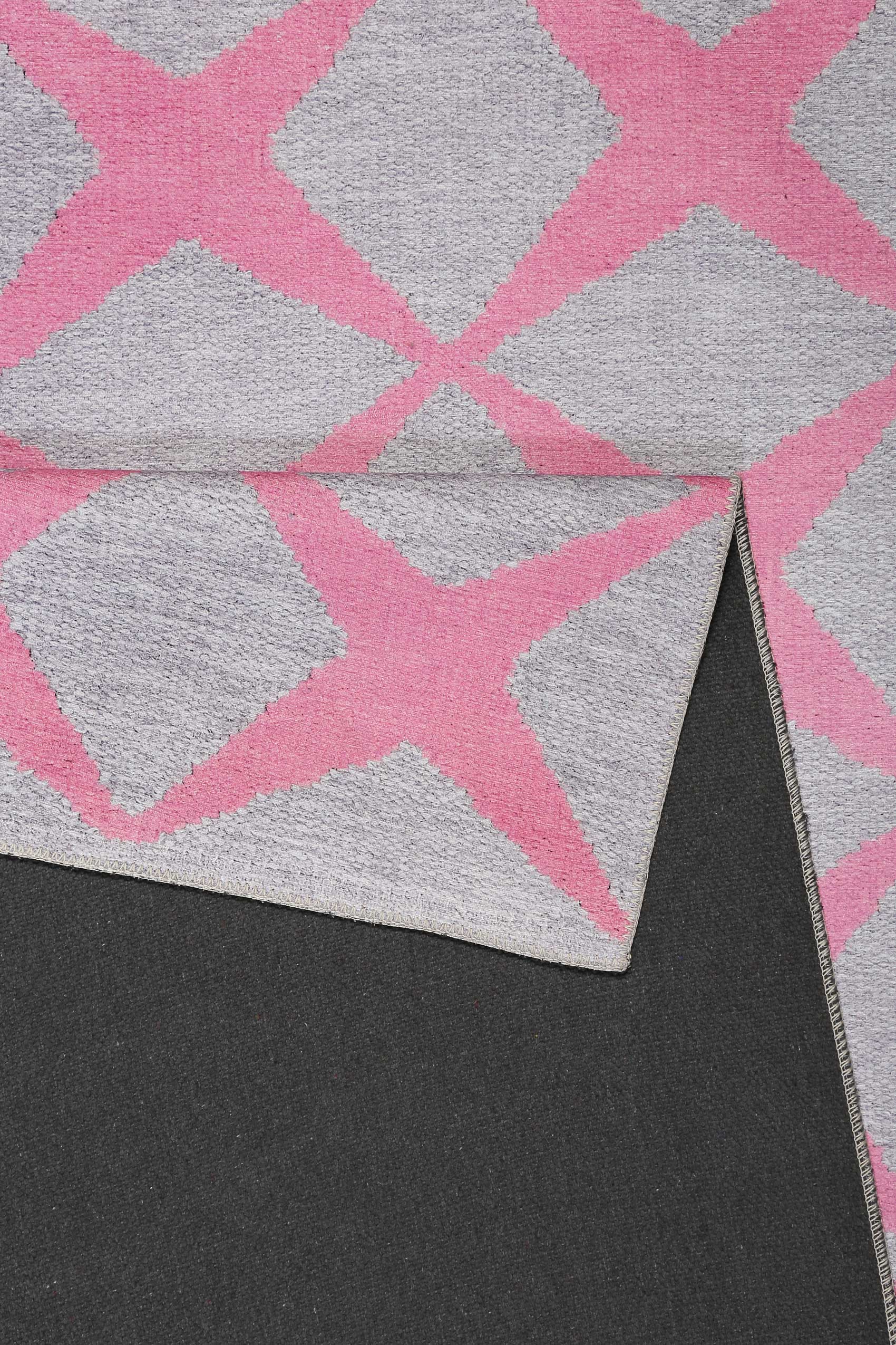 Esprit Teppich Grau Rosa 