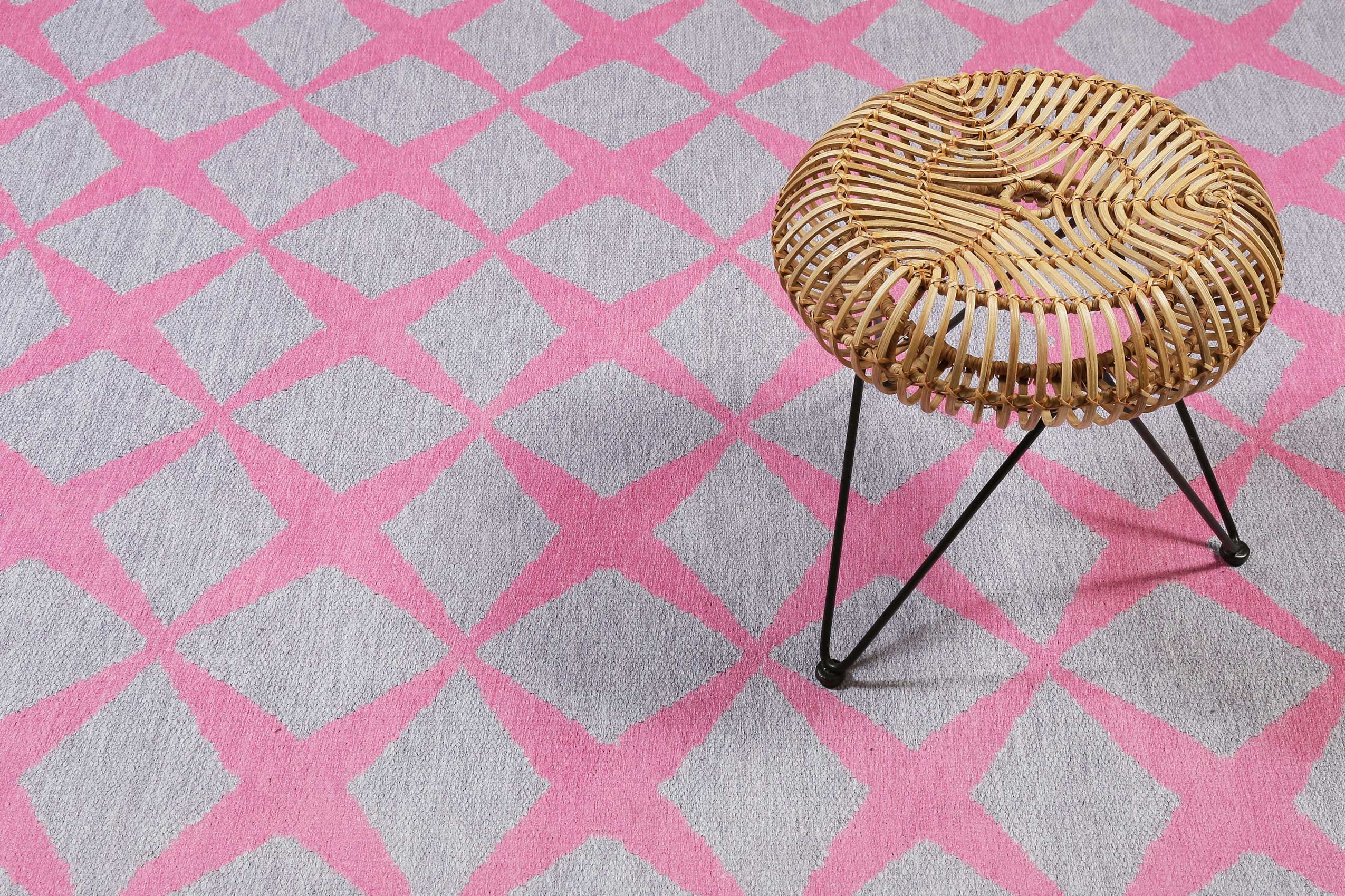 Esprit Teppich Grau Rosa 