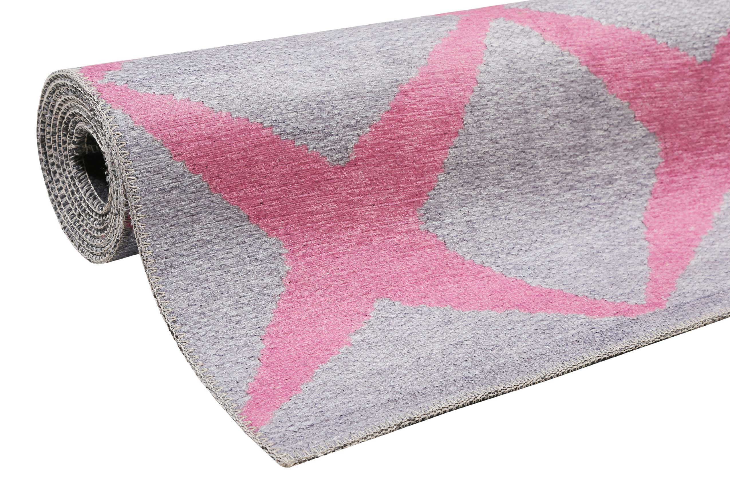Esprit Teppich Grau Rosa 
