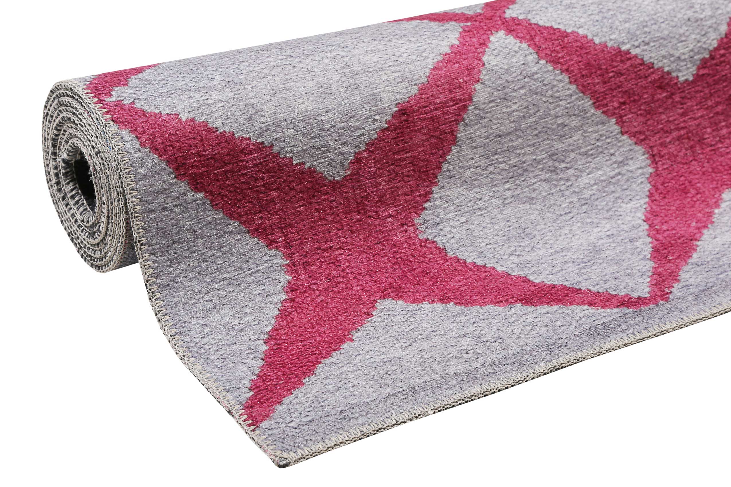 Esprit Teppich Grau Rot 