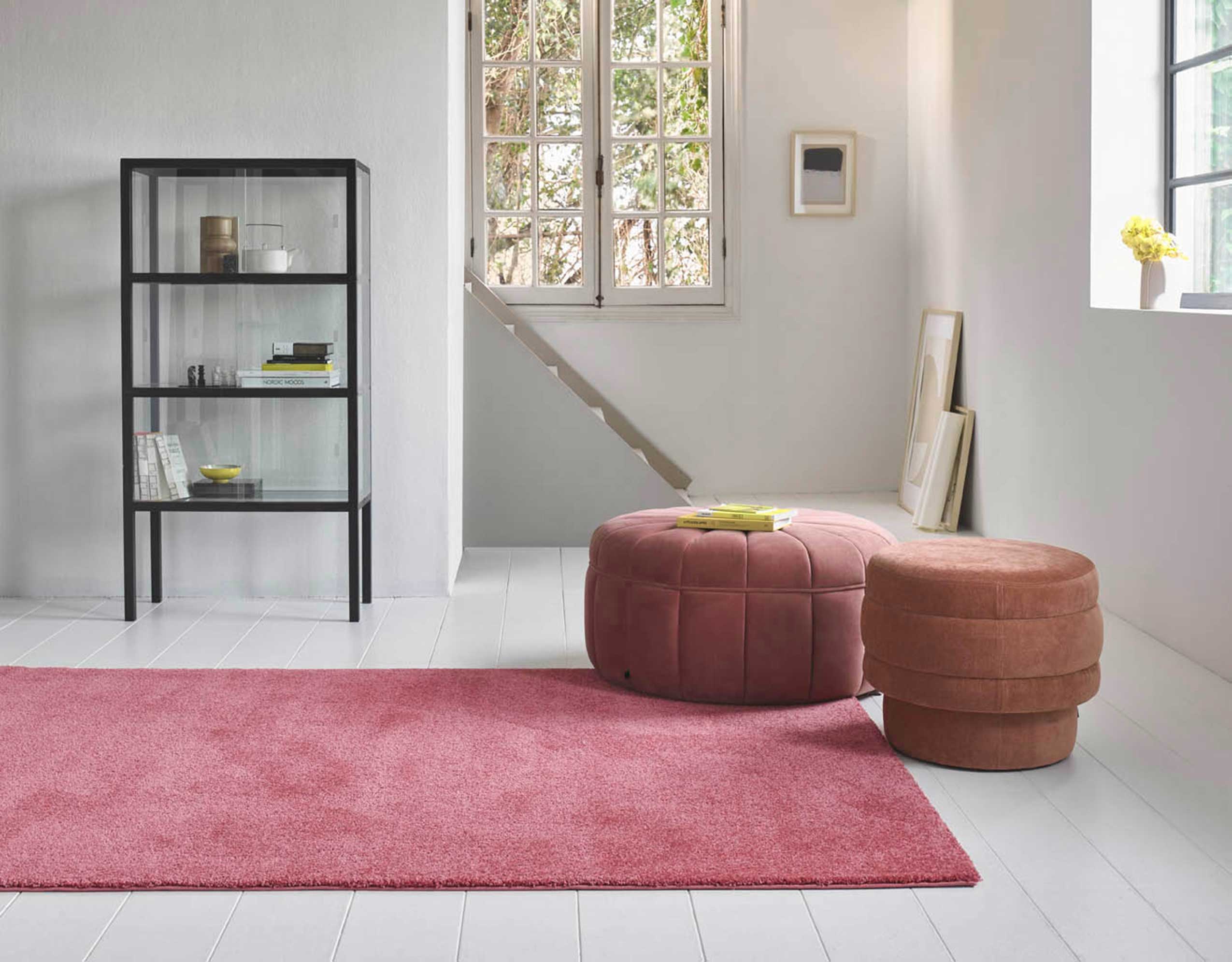 Esprit Teppich Hibiskus Rot Kurzflor » California « - Ansicht 9