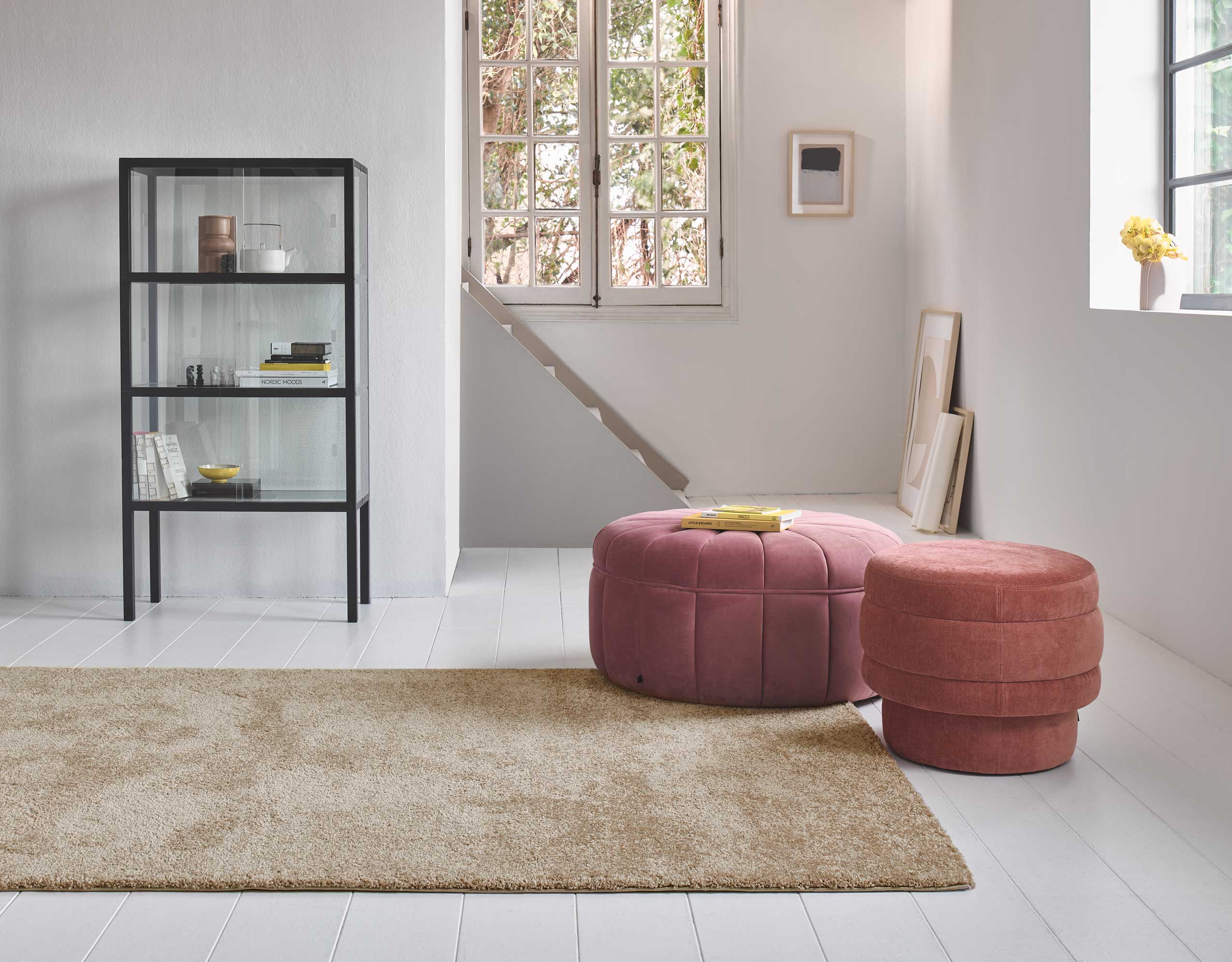 Esprit Teppich Sand Beige Kurzflor 