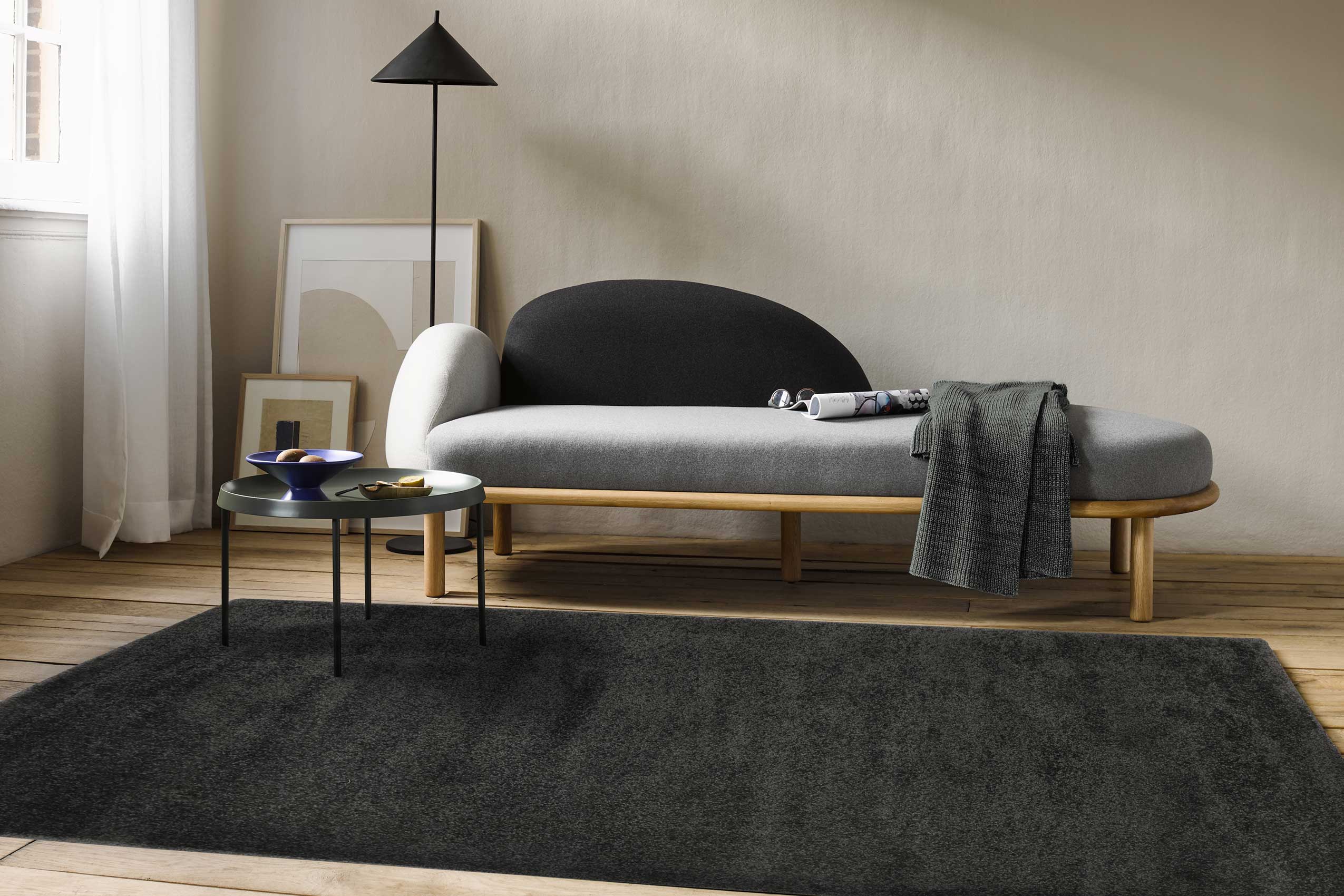 Esprit Teppich Anthrazit Kurzflor 