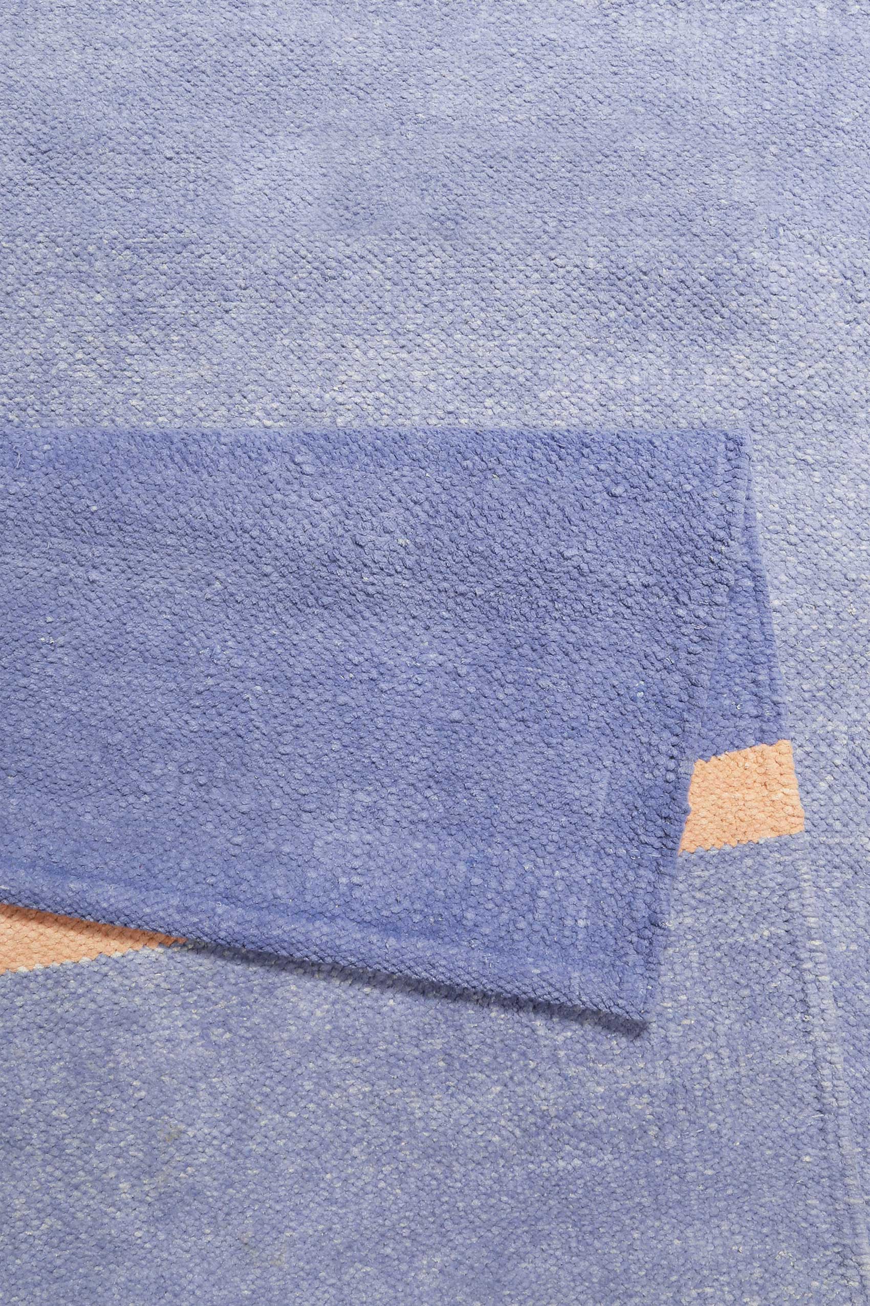 Esprit Kelim Teppich Blau aus Baumwolle » Calippo Kelim « - Ansicht 3