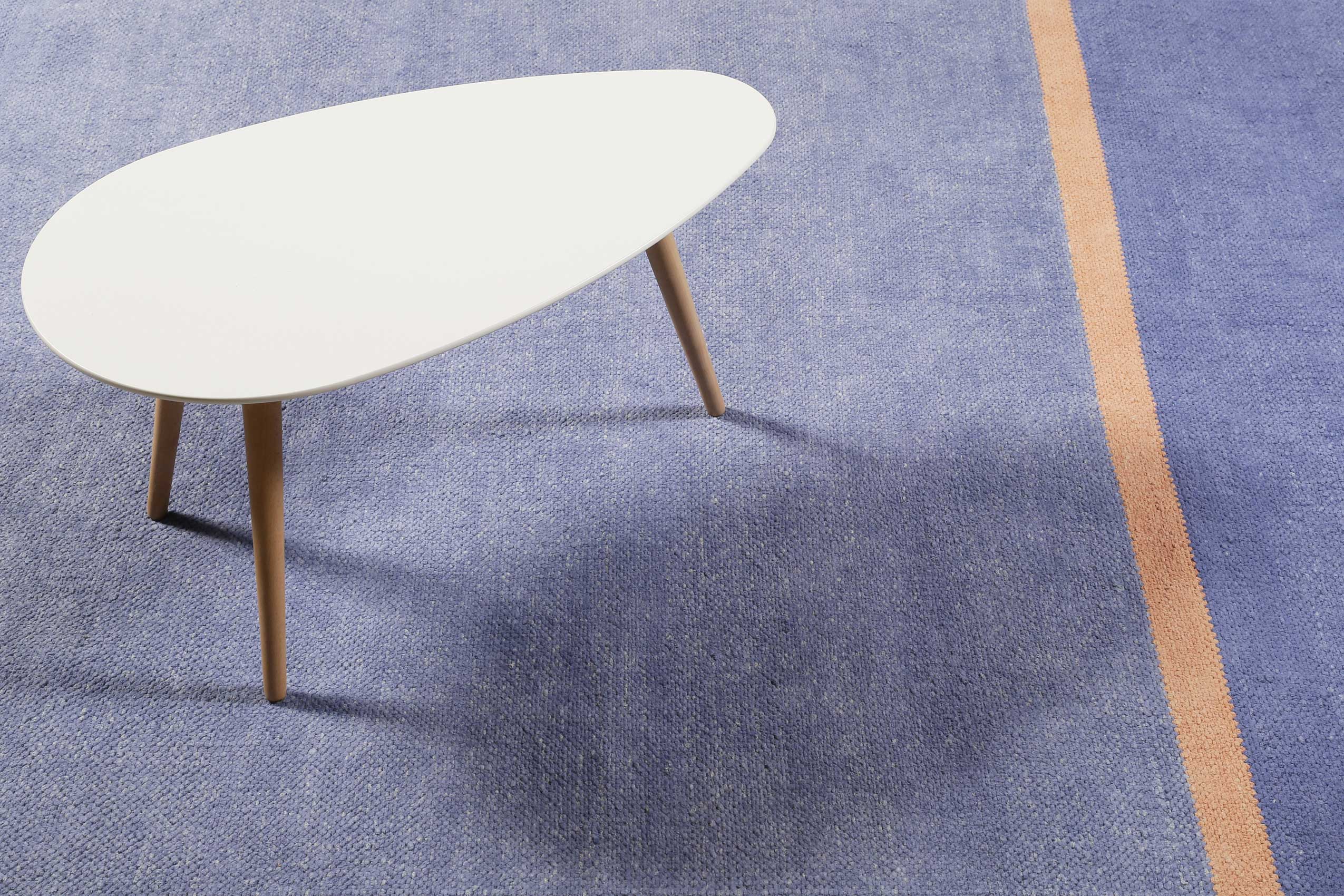 Esprit Kelim Teppich Blau aus Baumwolle » Calippo Kelim « - Ansicht 5