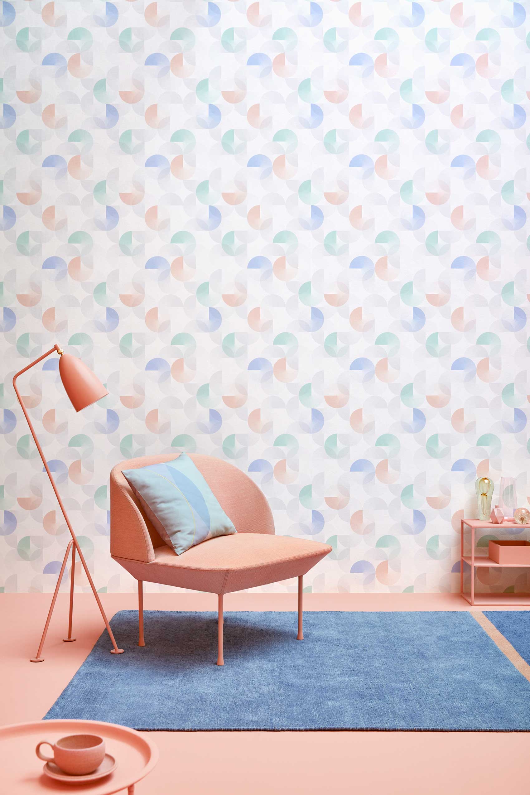 Esprit Kelim Teppich Blau aus Baumwolle » Calippo Kelim « - Ansicht 6