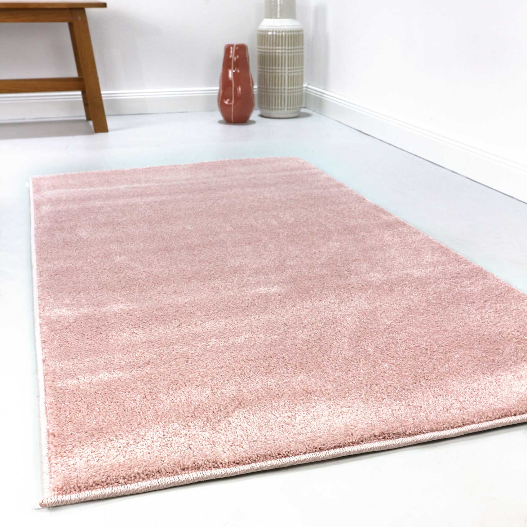 Esprit Teppich Rosa Kurzflor soft und weich 