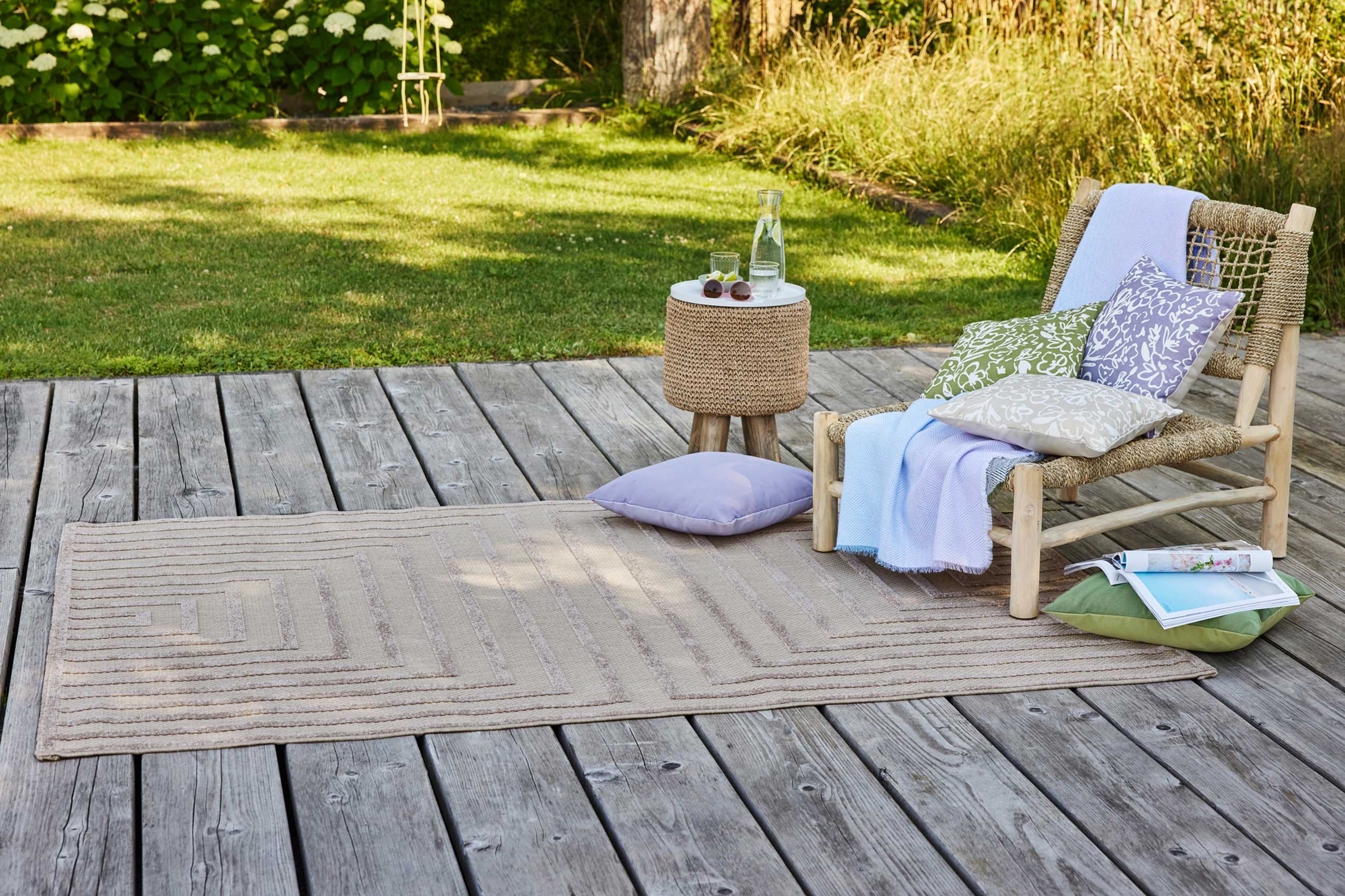 Esprit Teppich In- und Outdoor Beige Sand 